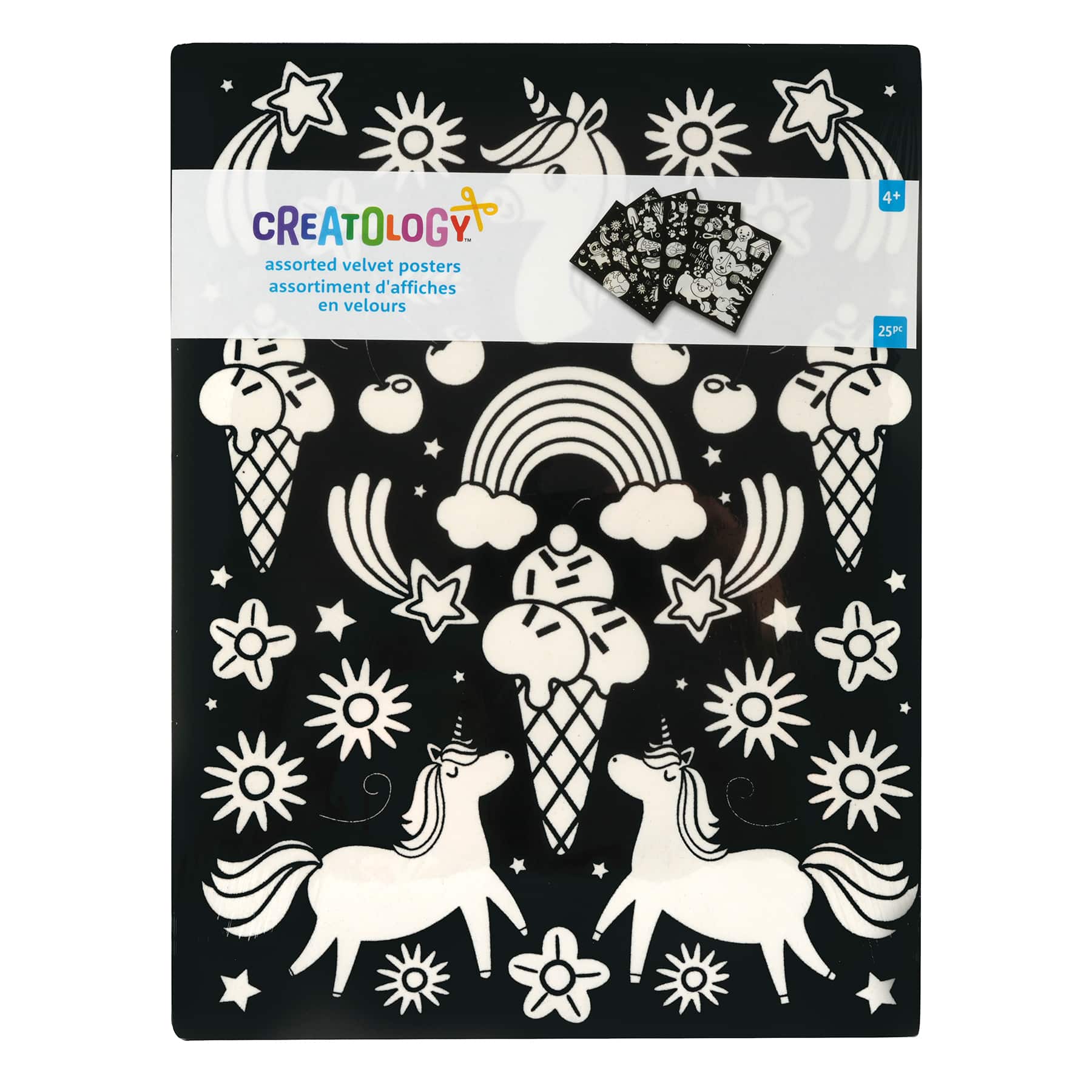 12 Packs: 25 ct. (300 total) 9" x 12" Fuzzy Food & Pets Posters by Creatology™