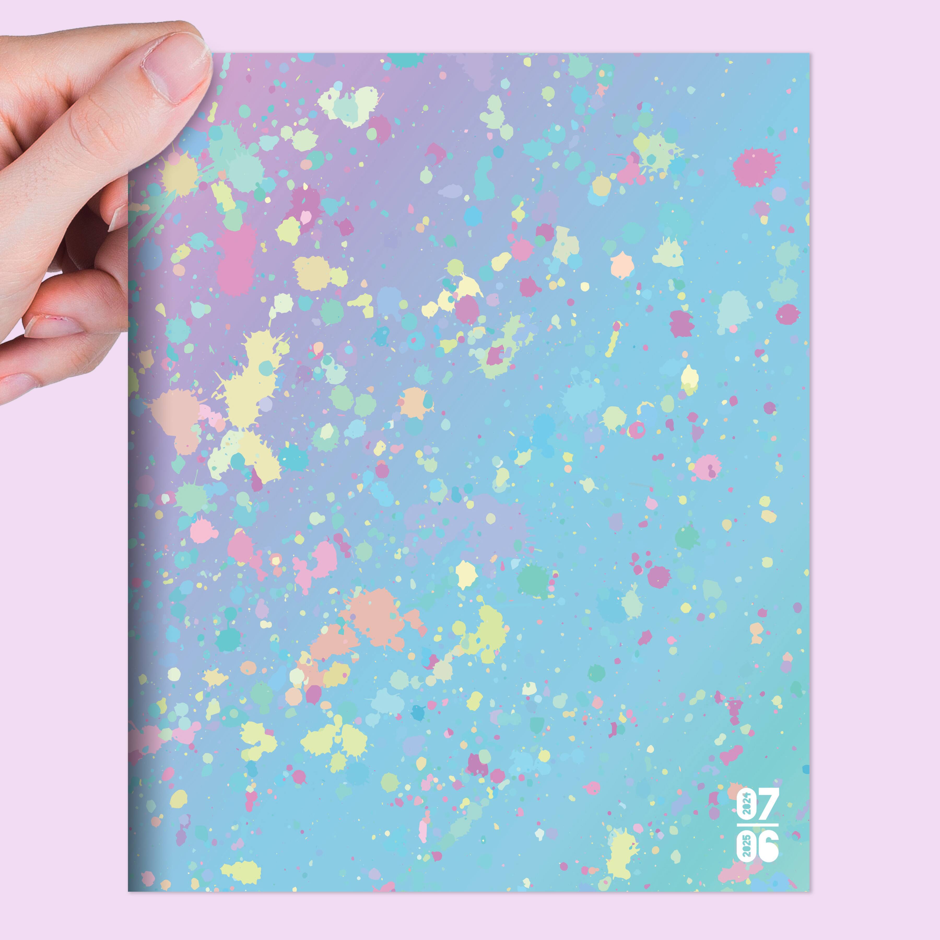 TF Publishing 2024-2025 Medium Paint Splatter Monthly Planner