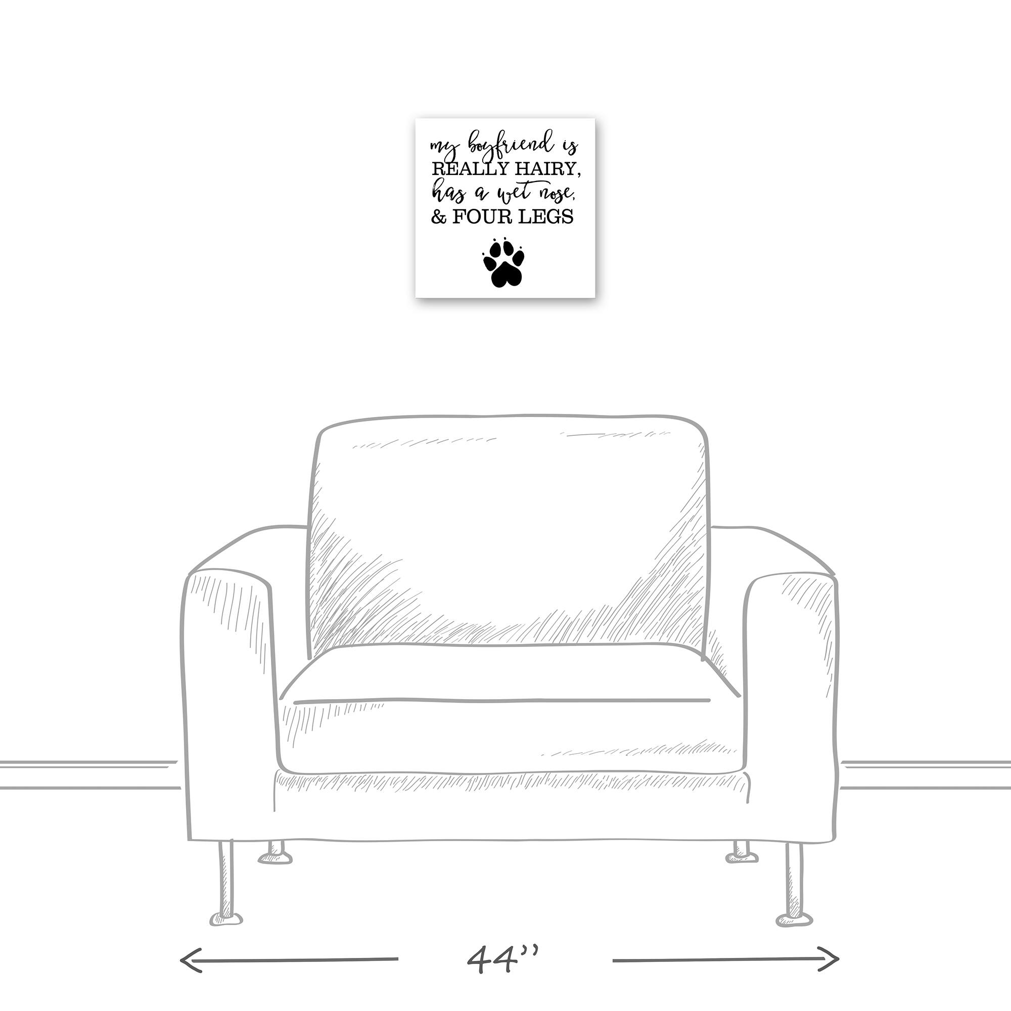 Dog Boyfriend Canvas Wall Art