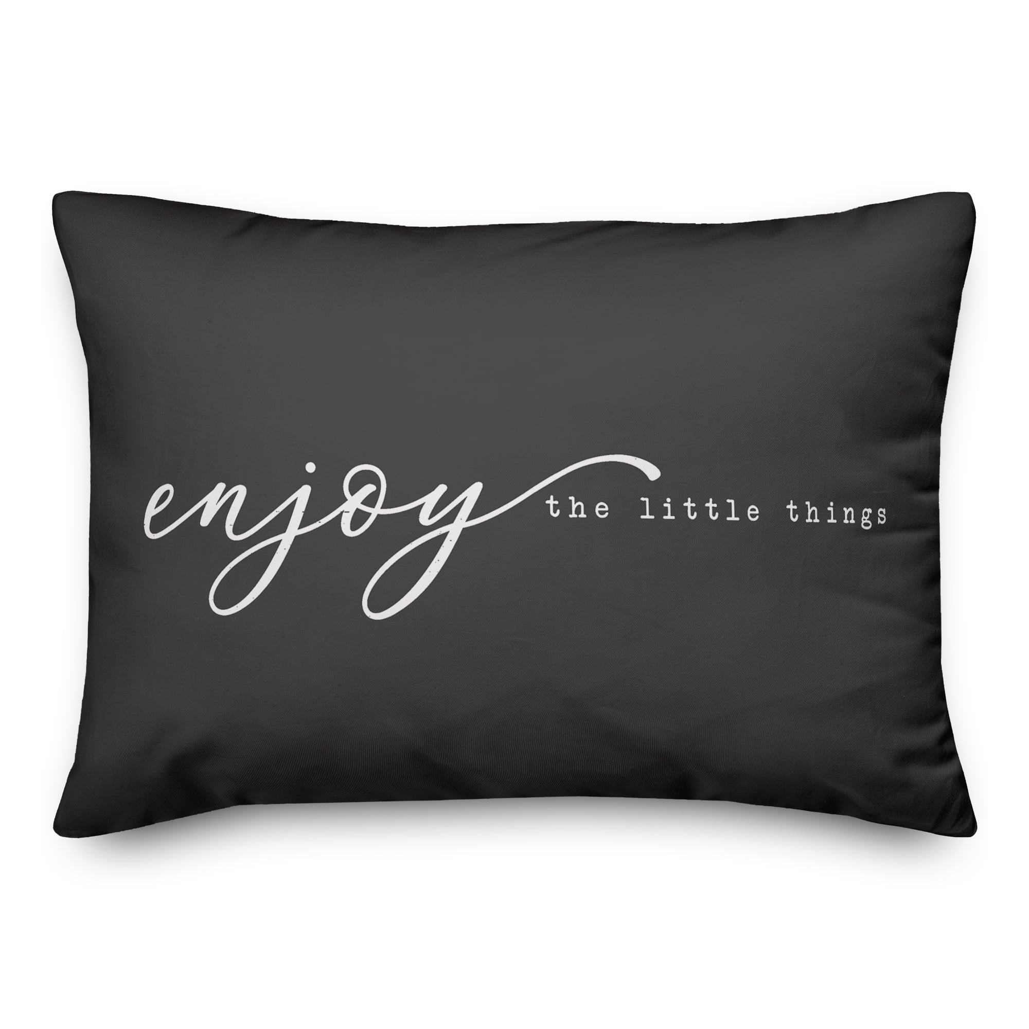 Enjoy The Little Things 20" x 14" Throw Pillow