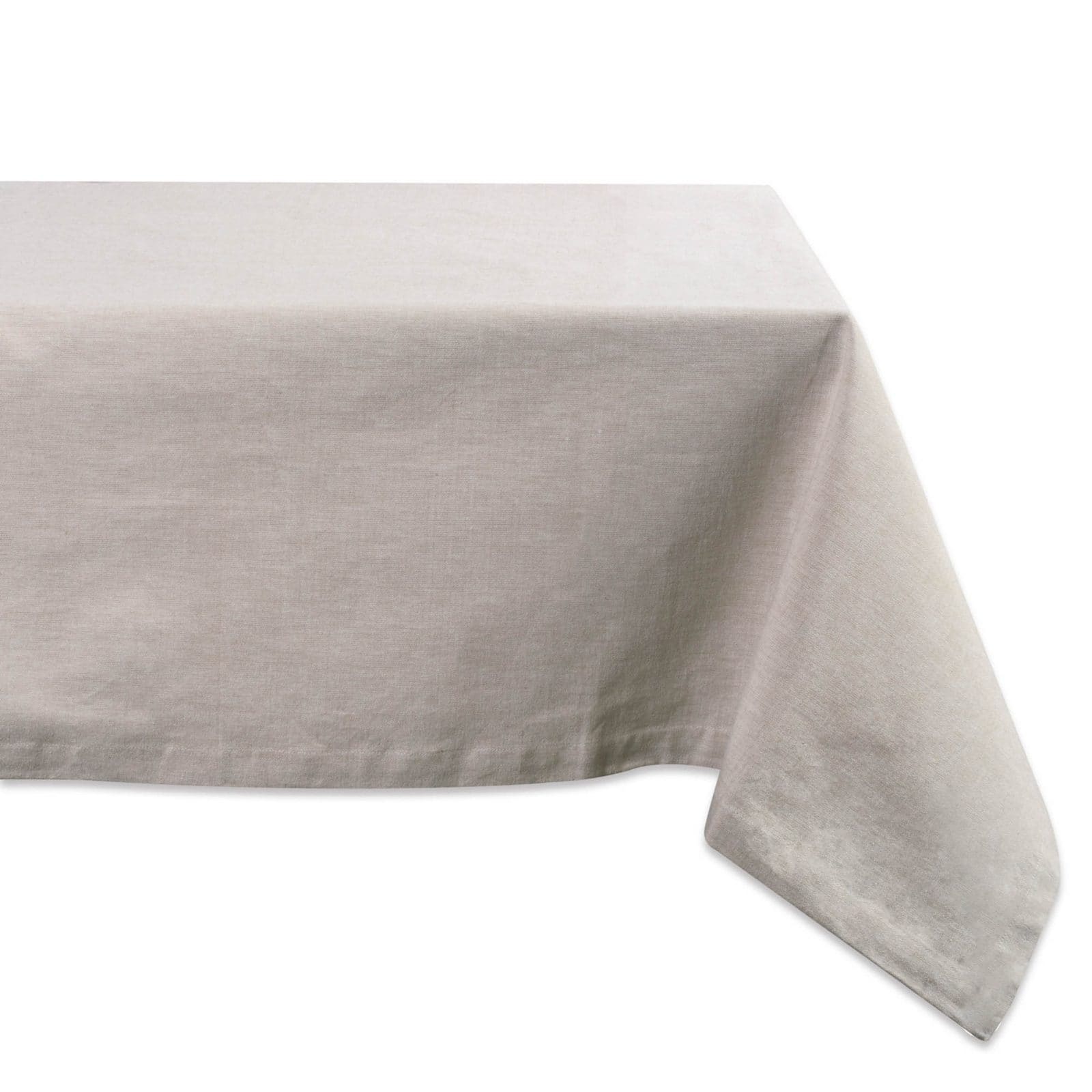 DII&#xAE; 120&#x22; Natural White Solid Chambray Tablecloth