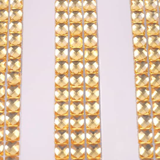 12 Packs: 3 ct. (36 total) Gold Rhinestone Borders by Recollections ...