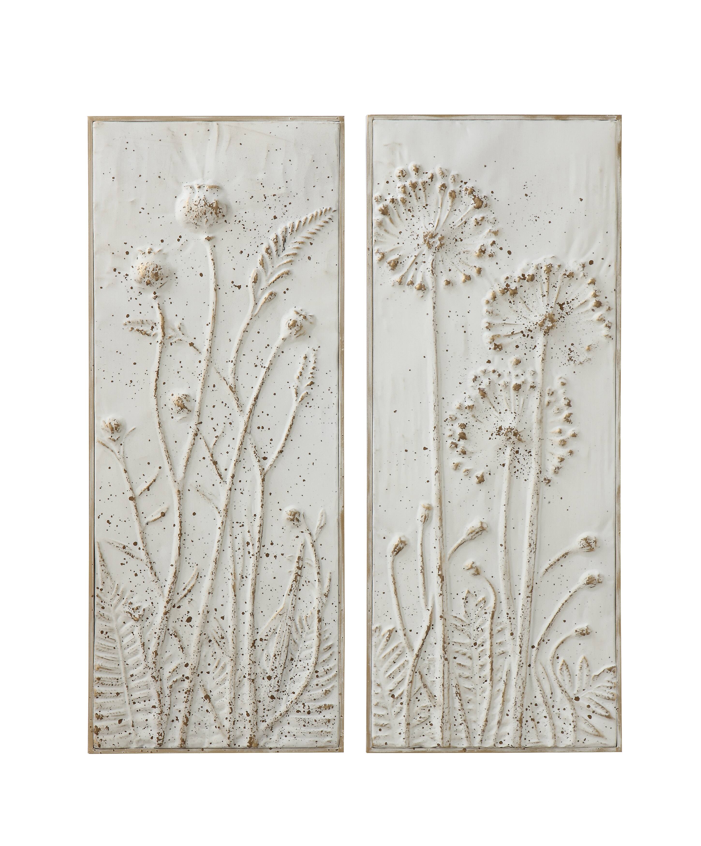 Hello Honey&#xAE; Metal Wall D&#xE9;cor with Flowers Set