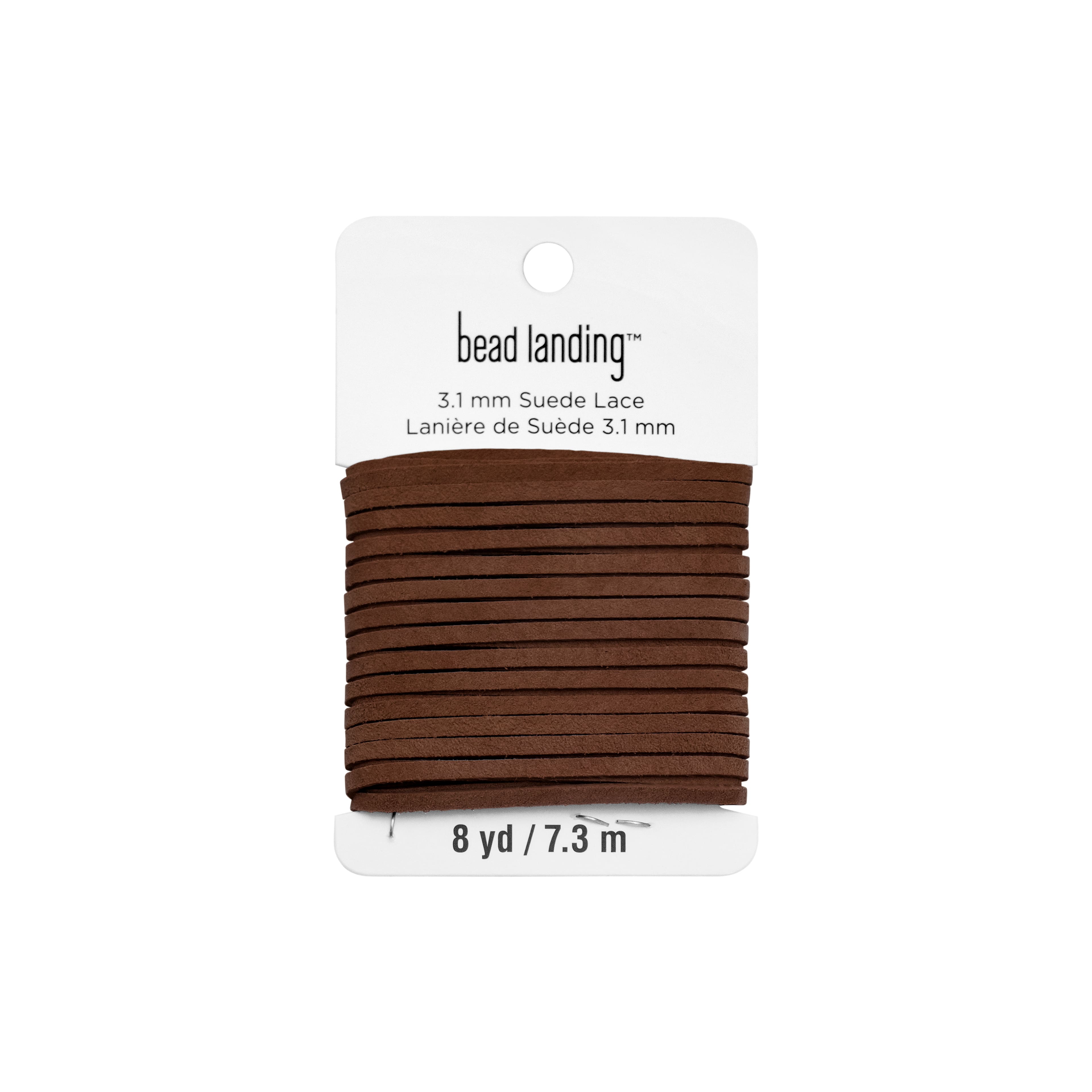 3.1mm Brown Flat Suede Lace by Bead Landing™