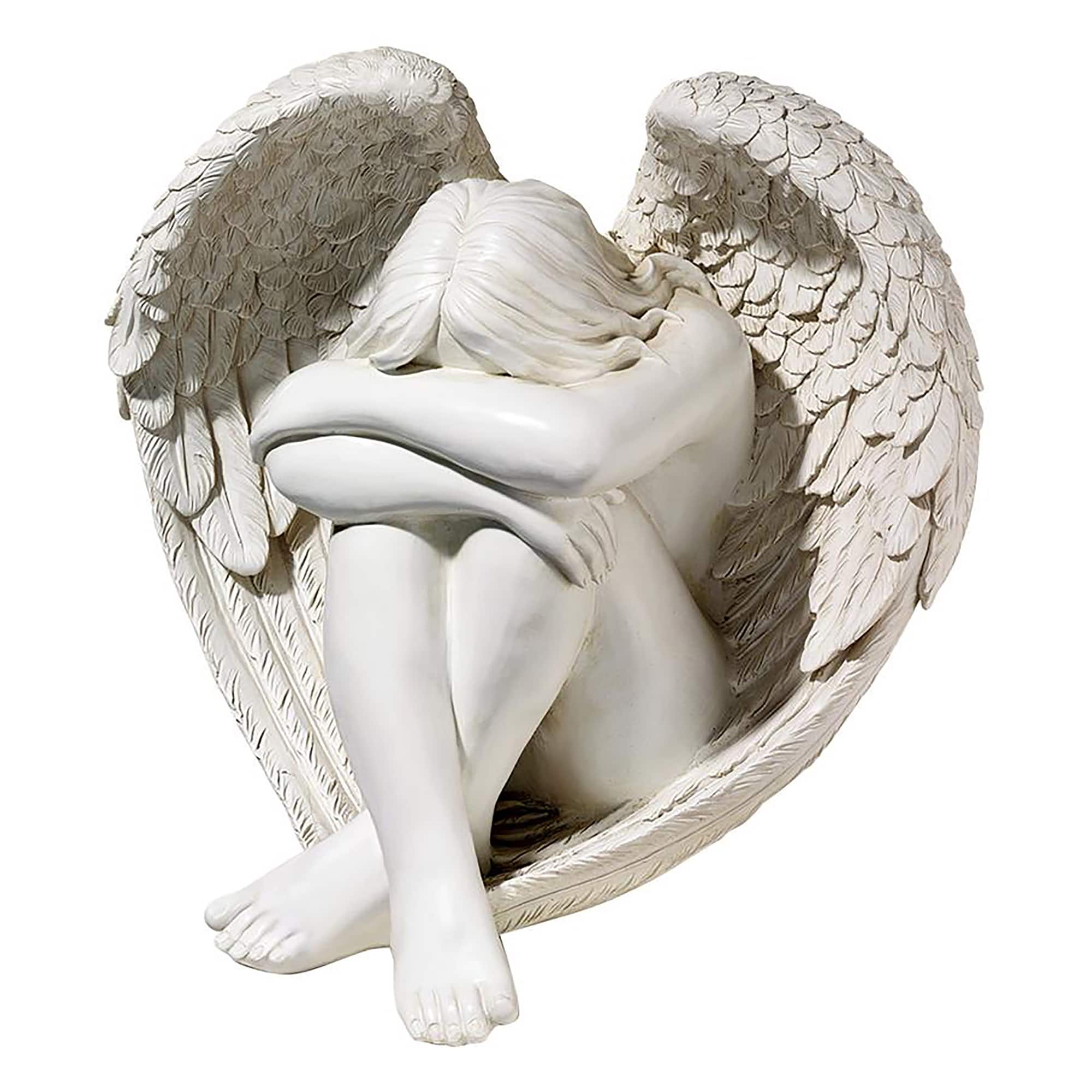 Design Toscano 14&#x22; Gray Serene Angel Statue