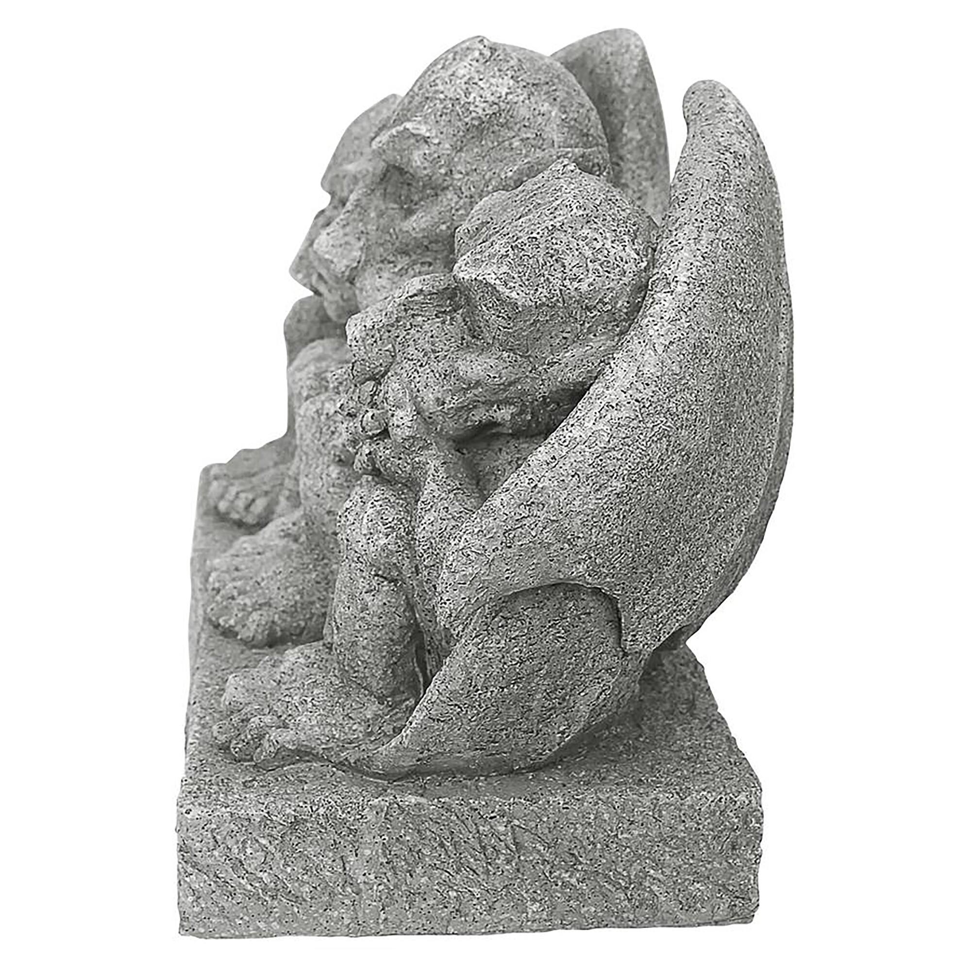 Design Toscano 12&#x22; See, Hear, Speak No Evil Gargoyle Trio Statue