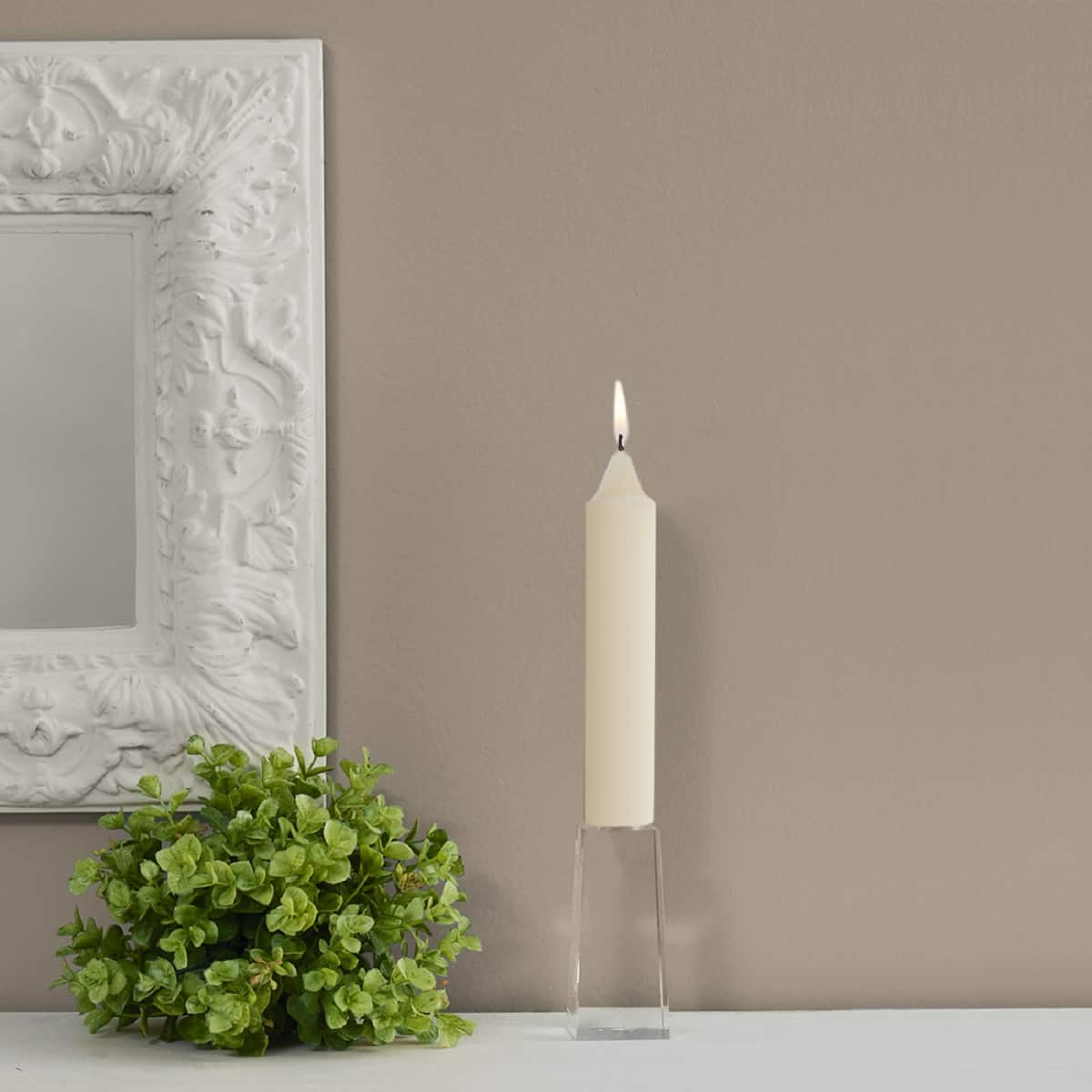 Root Candles 7" Unscented Smooth Collenette Taper Candles, 4ct.