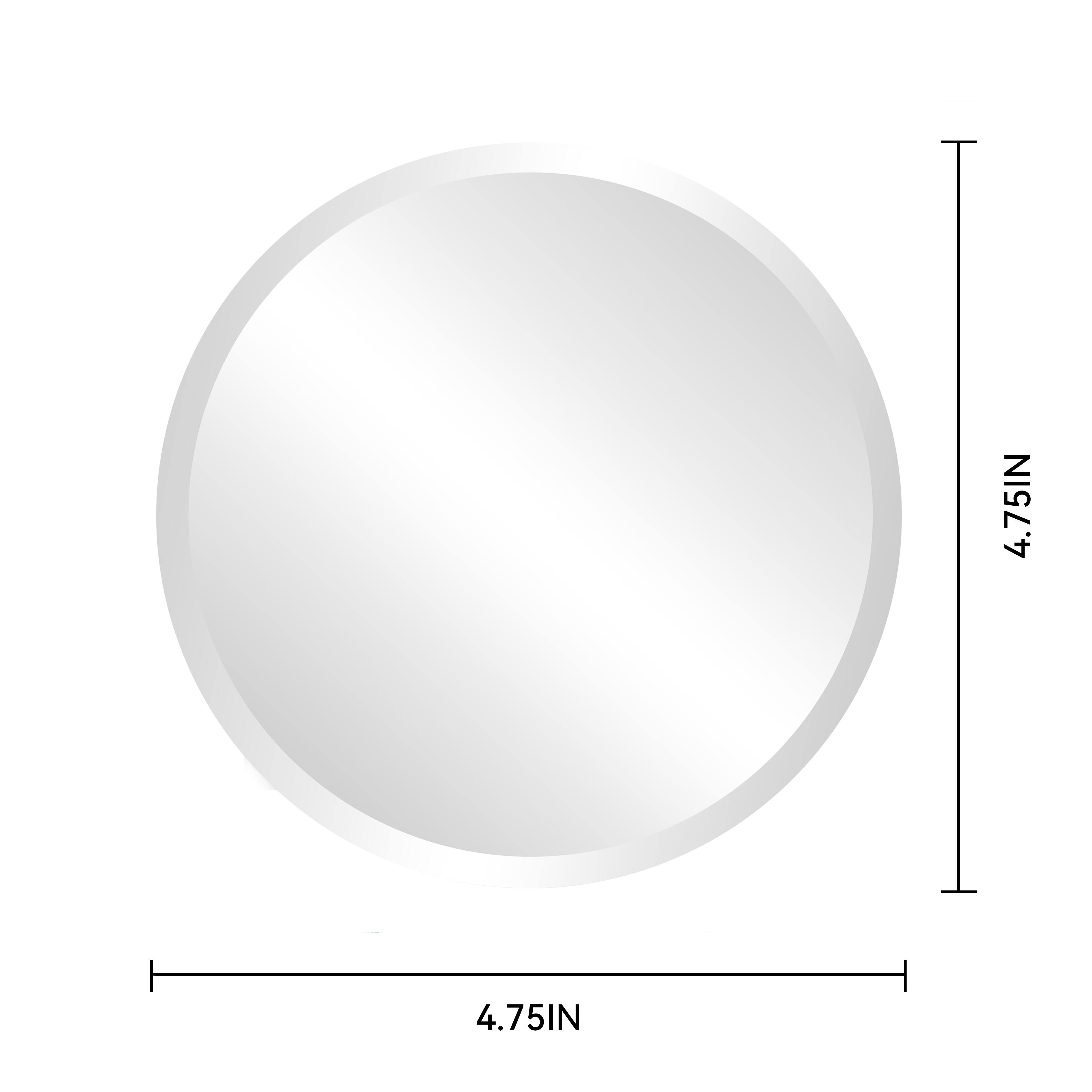 4.75" Round Beveled Glass Mirror by Make Market®