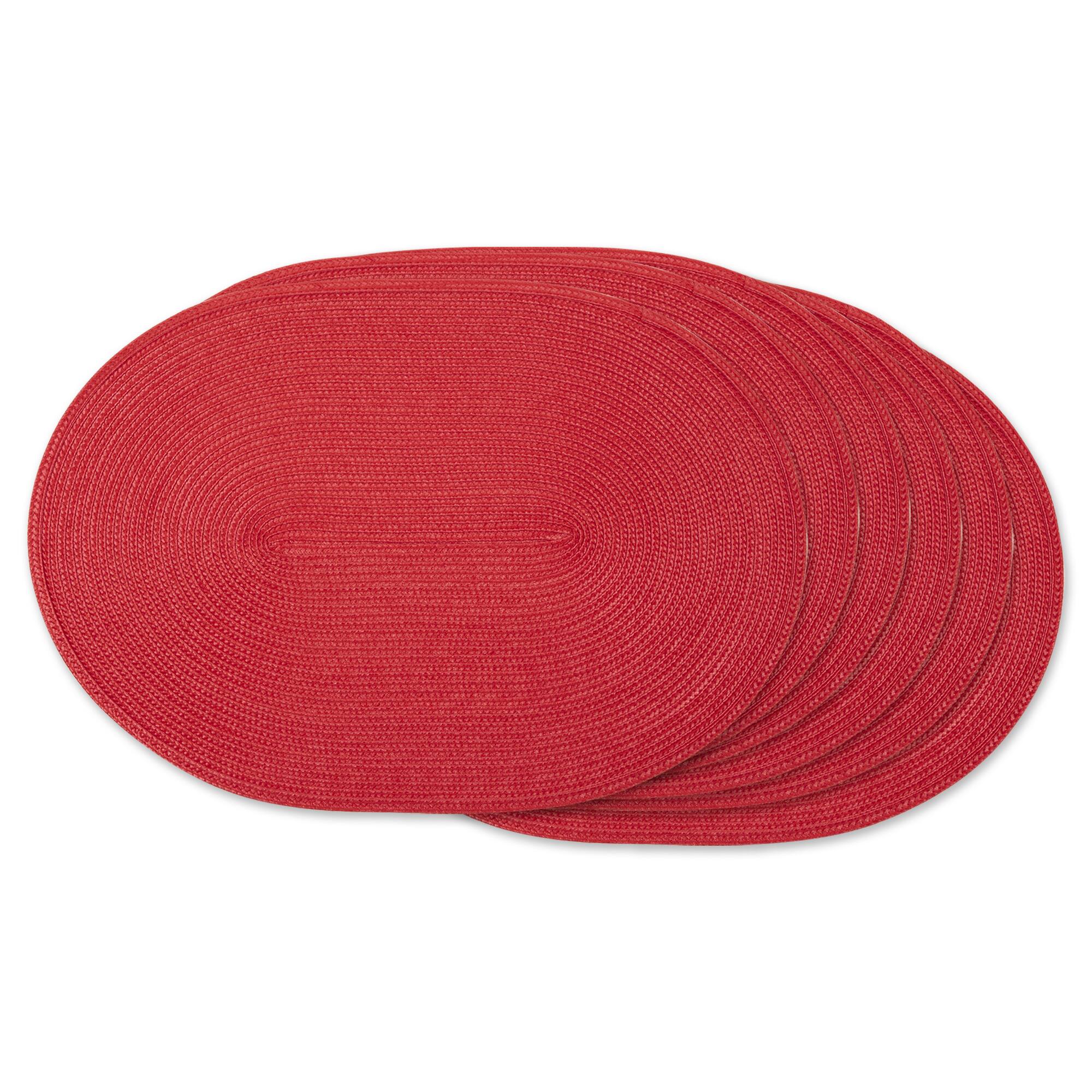 DII&#xAE; Oval Plastic Woven Placemats, 6ct.
