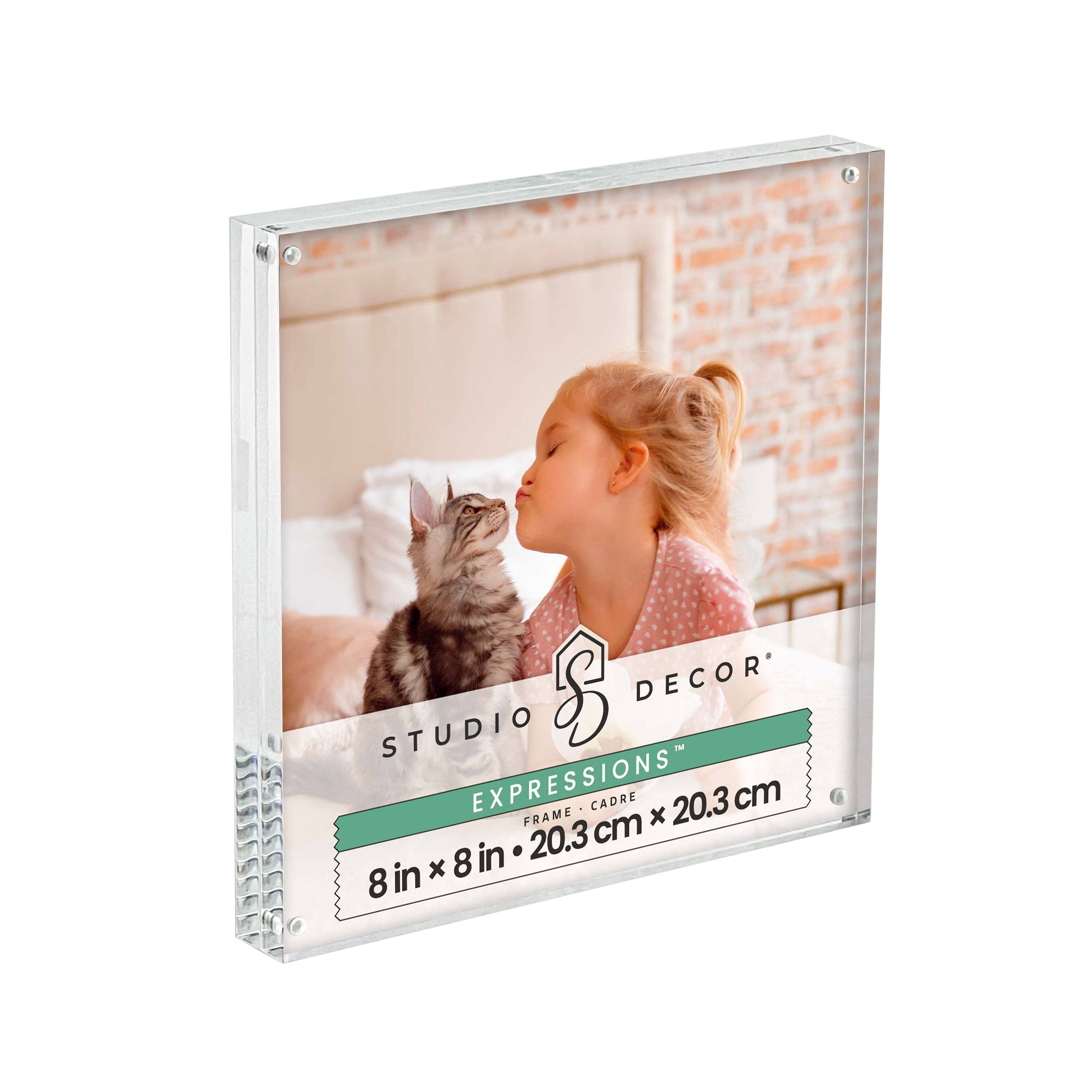 Expressions&#x2122; Clear Acrylic Block Frame by Studio D&#xE9;cor&#xAE;