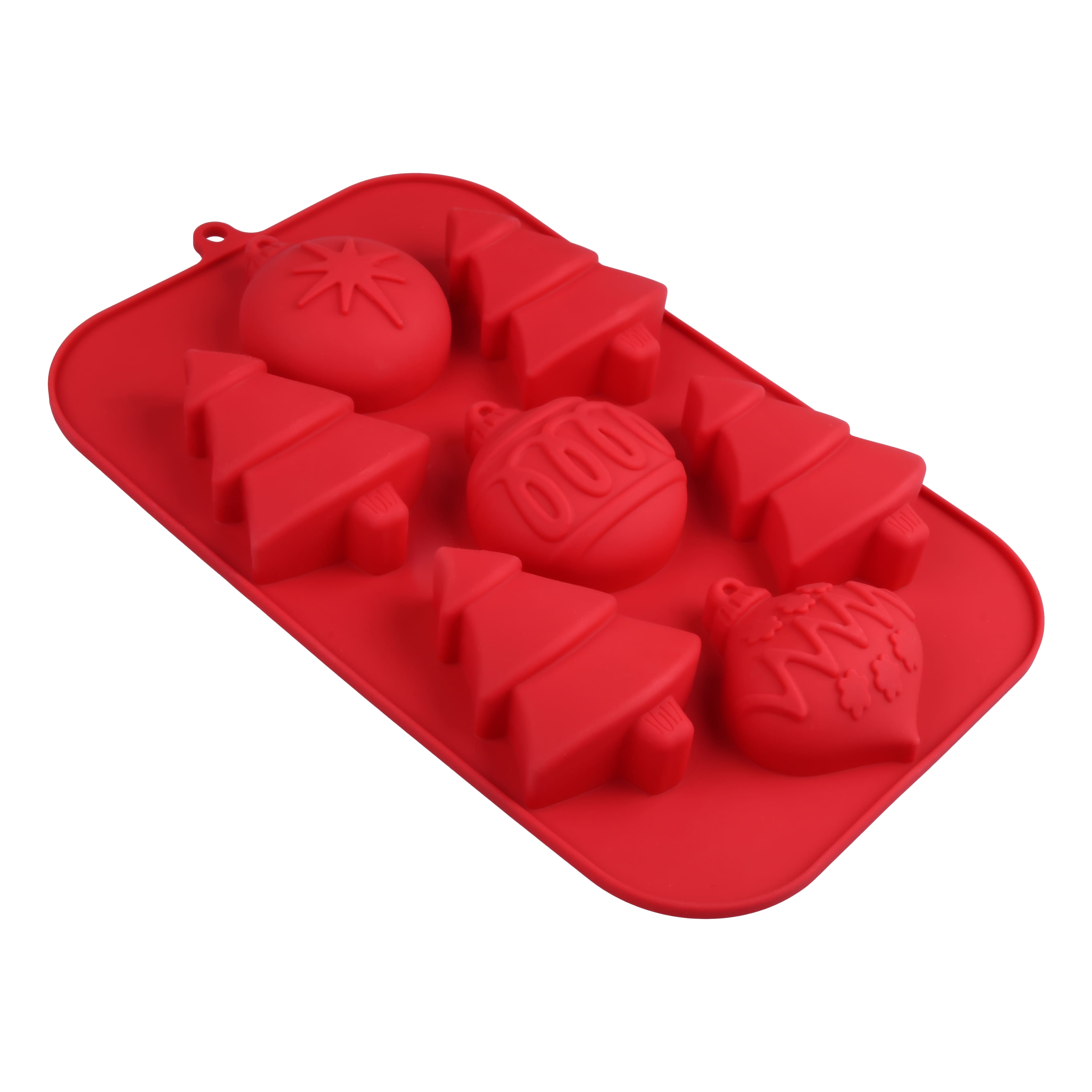 Christmas Trees &#x26; Ornaments Silicone Treat Mold by Makery&#x2122;