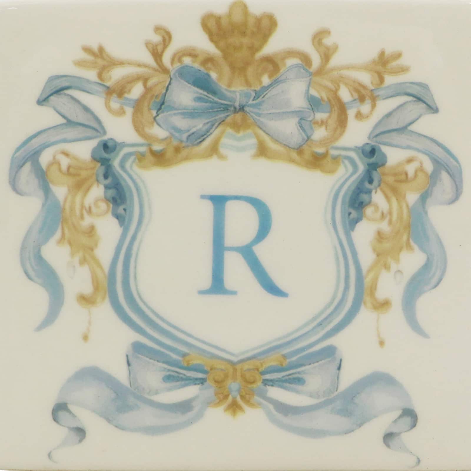 4.5&#x22; x 4&#x22; Ceramic Monogram D&#xE9;cor by Ashland&#xAE;