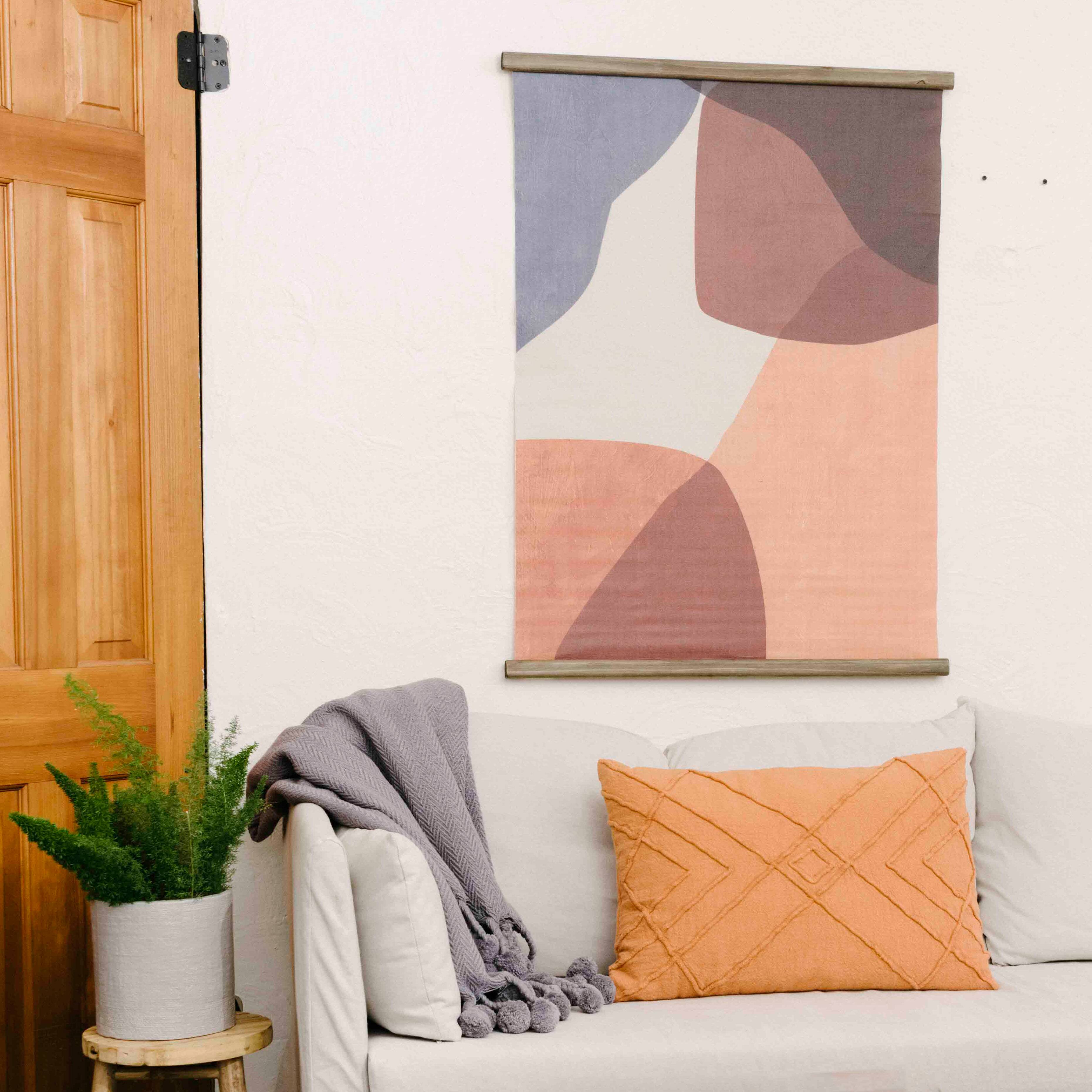 Hello Honey&#xAE; Abstract Canvas Scroll Wall Hanging