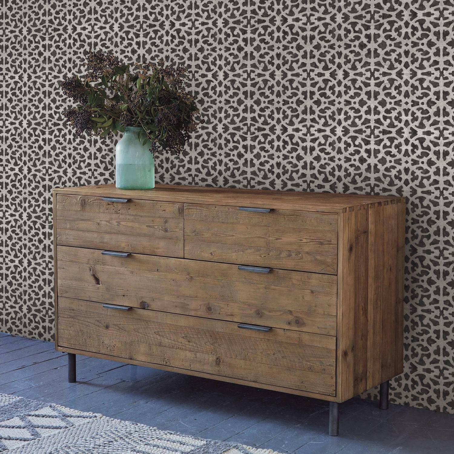 RoomMates Scroll Gate Peel & Stick Wallpaper