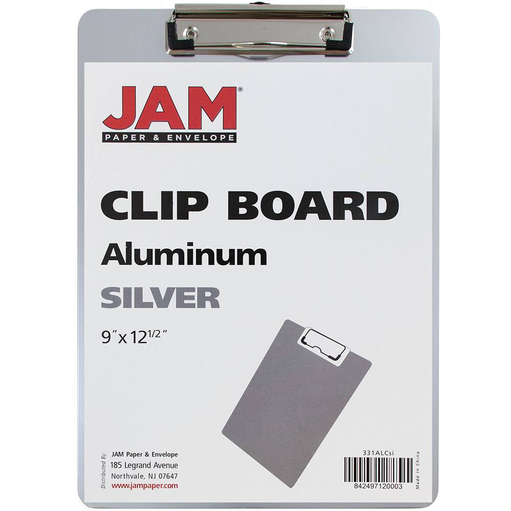 JAM Paper Letter Size Aluminum Clipboard