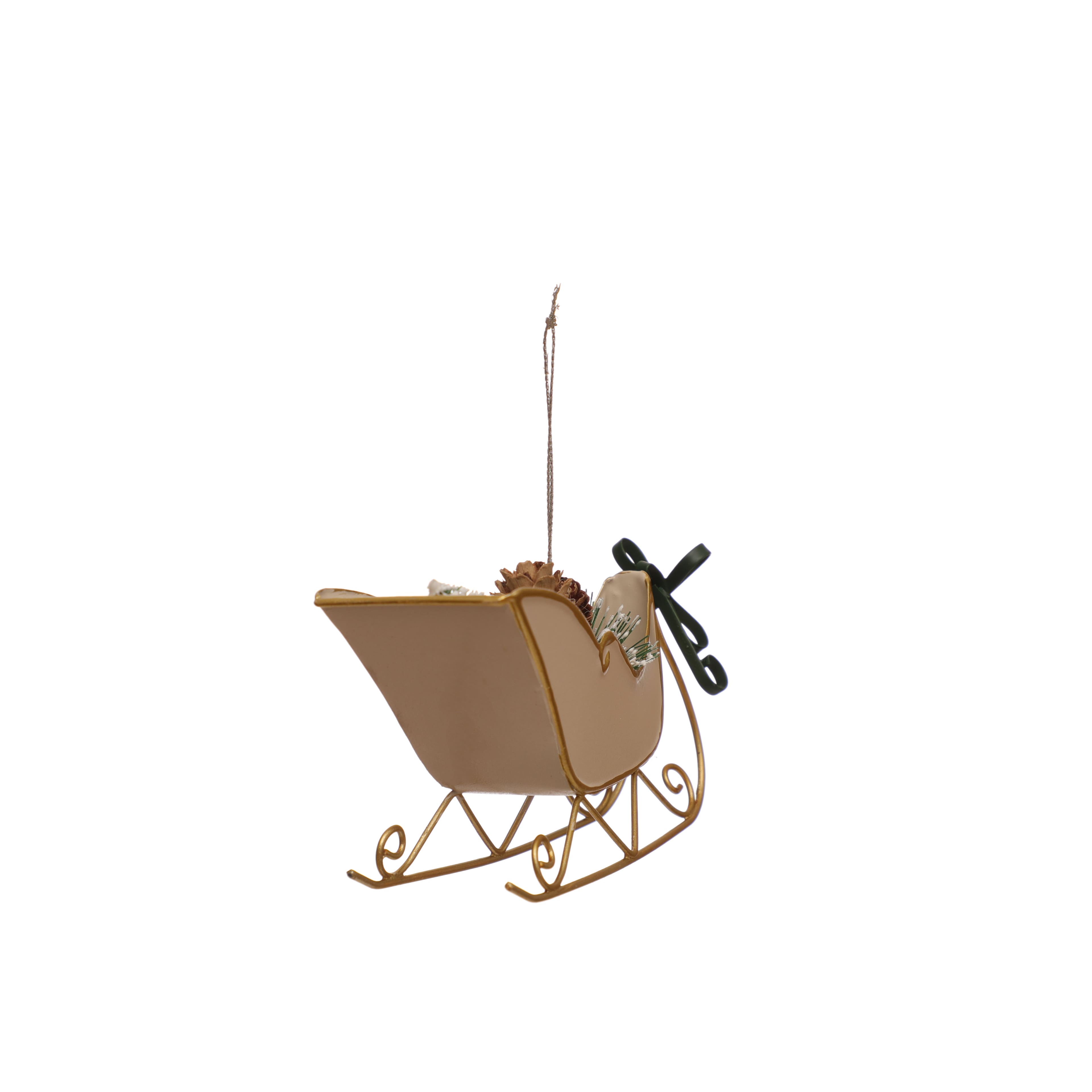 5&#x22; Pinecone Sleigh Ornament by Ashland&#xAE;