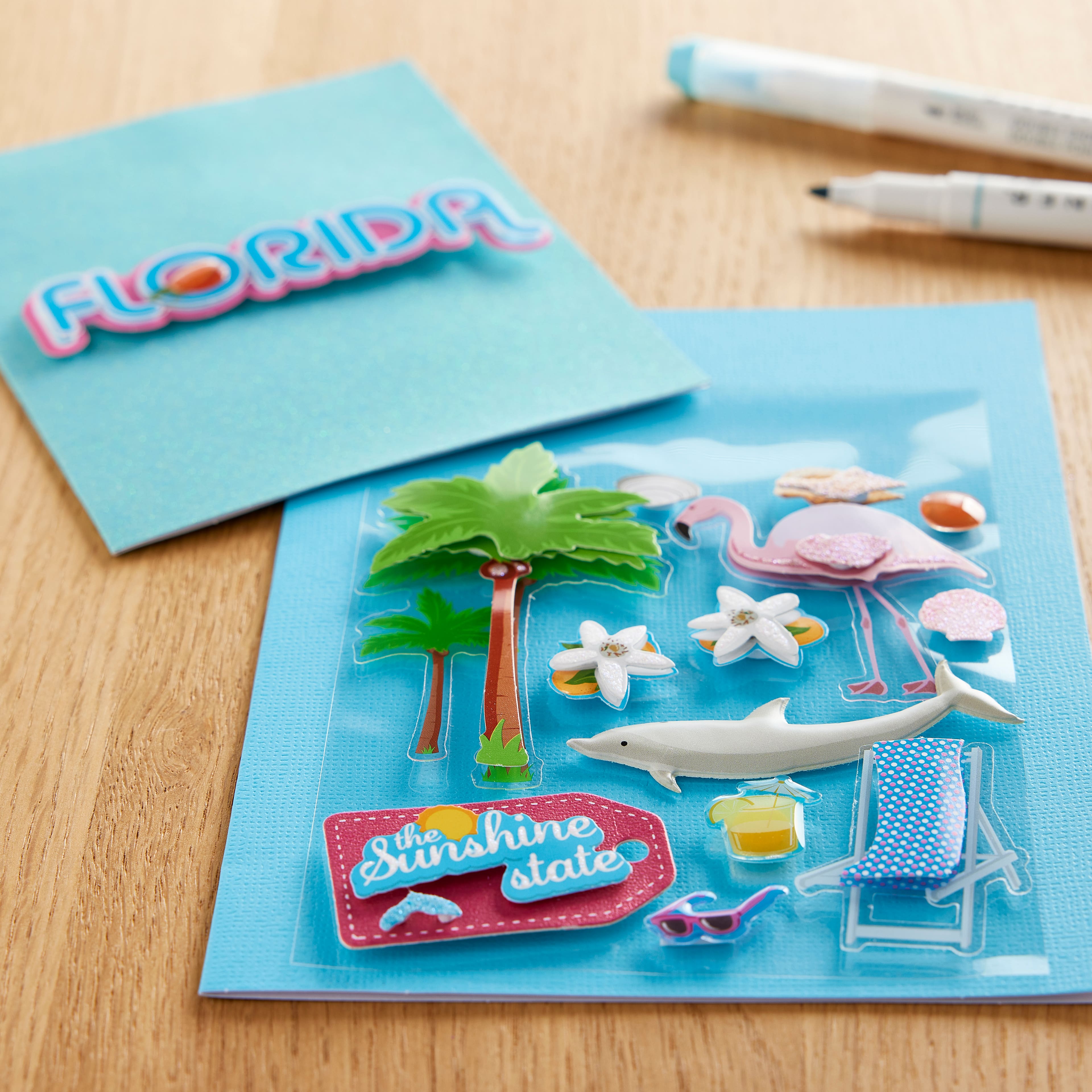 12 Pack: Florida Dimensional Stickers by Recollections&#x2122;