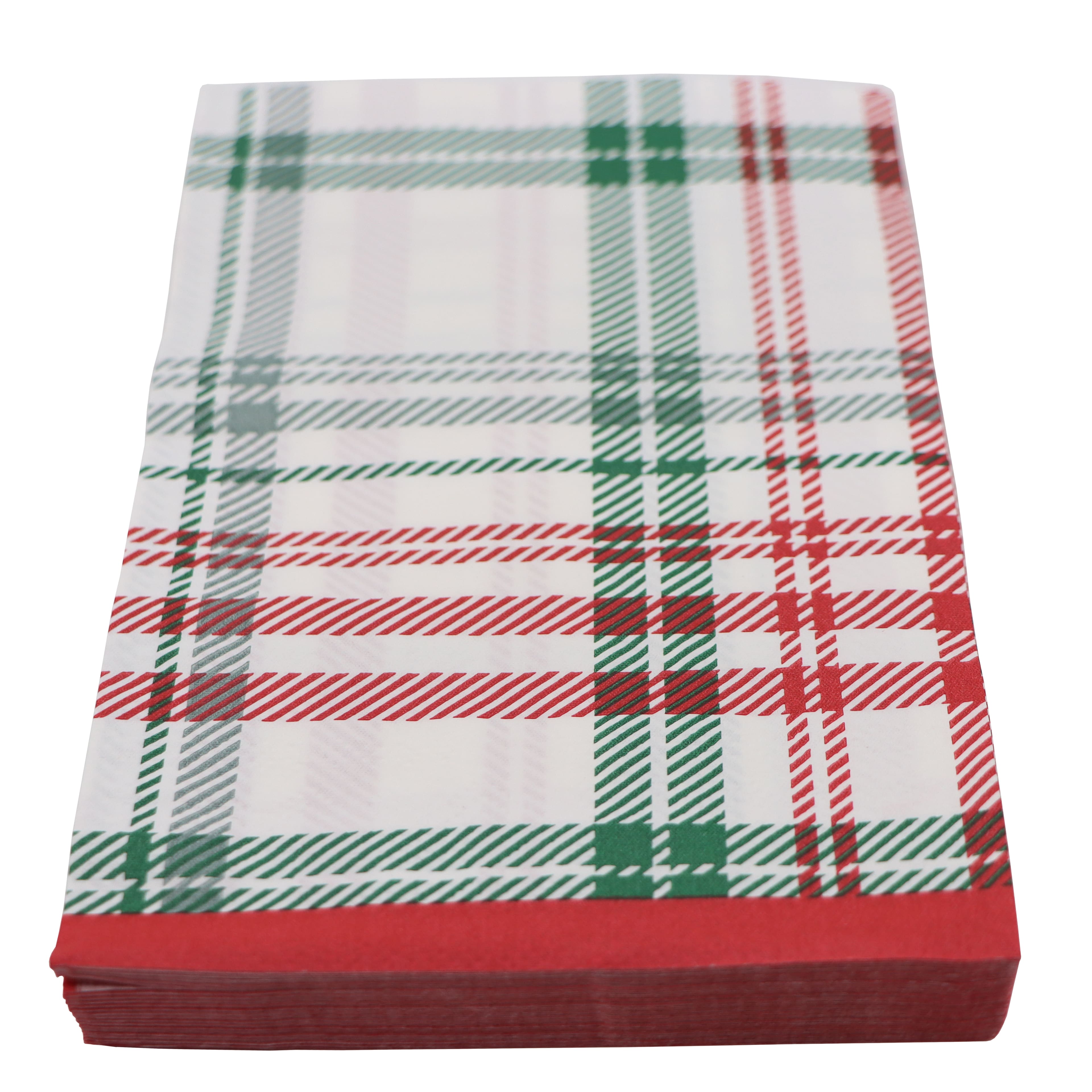 Plaid Paper Guest Napkins, 20ct. by Celebrate It&#x2122;