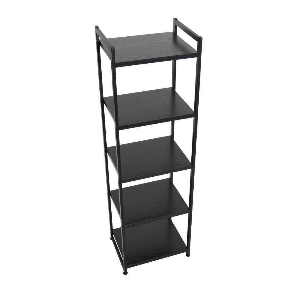 Household Essentials Jamestown 59&#x22; 5-Shelf Narrow Bookshelf