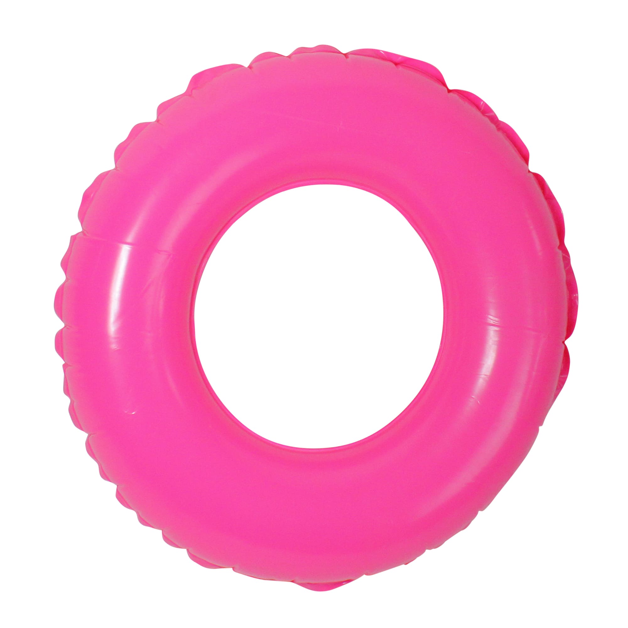 24" Bright Pink Inflatable Swimming Pool Inner Tube Ring Float