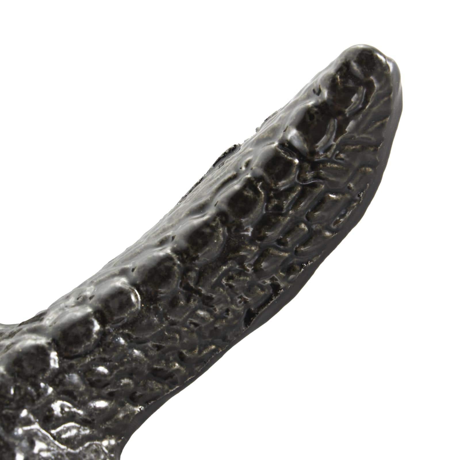 Black Aluminum Metal Starfish Bubble Textured Sculptures, 2ct.