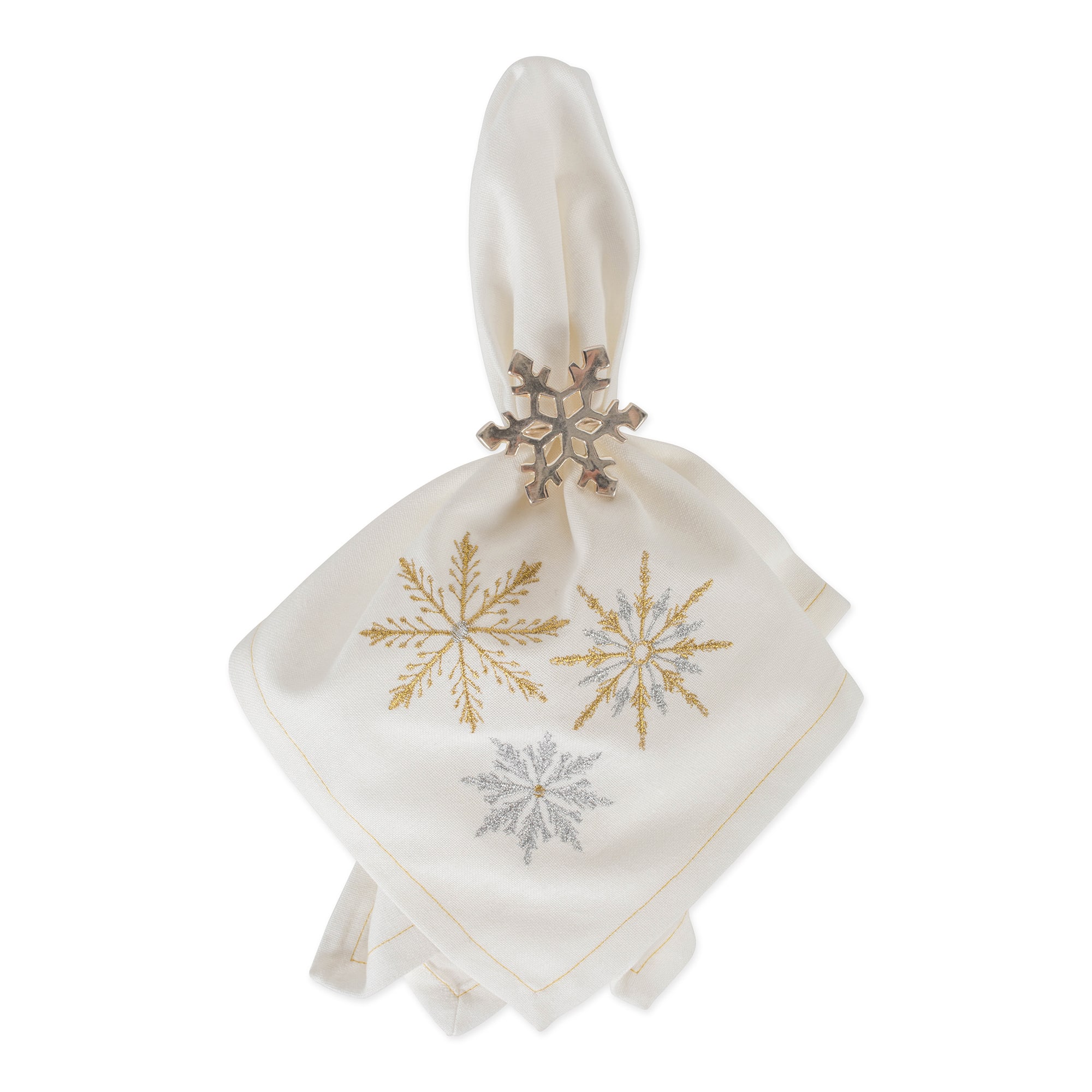 DII&#xAE; Sparkle Snowflakes Embroidered Napkins, 6ct.