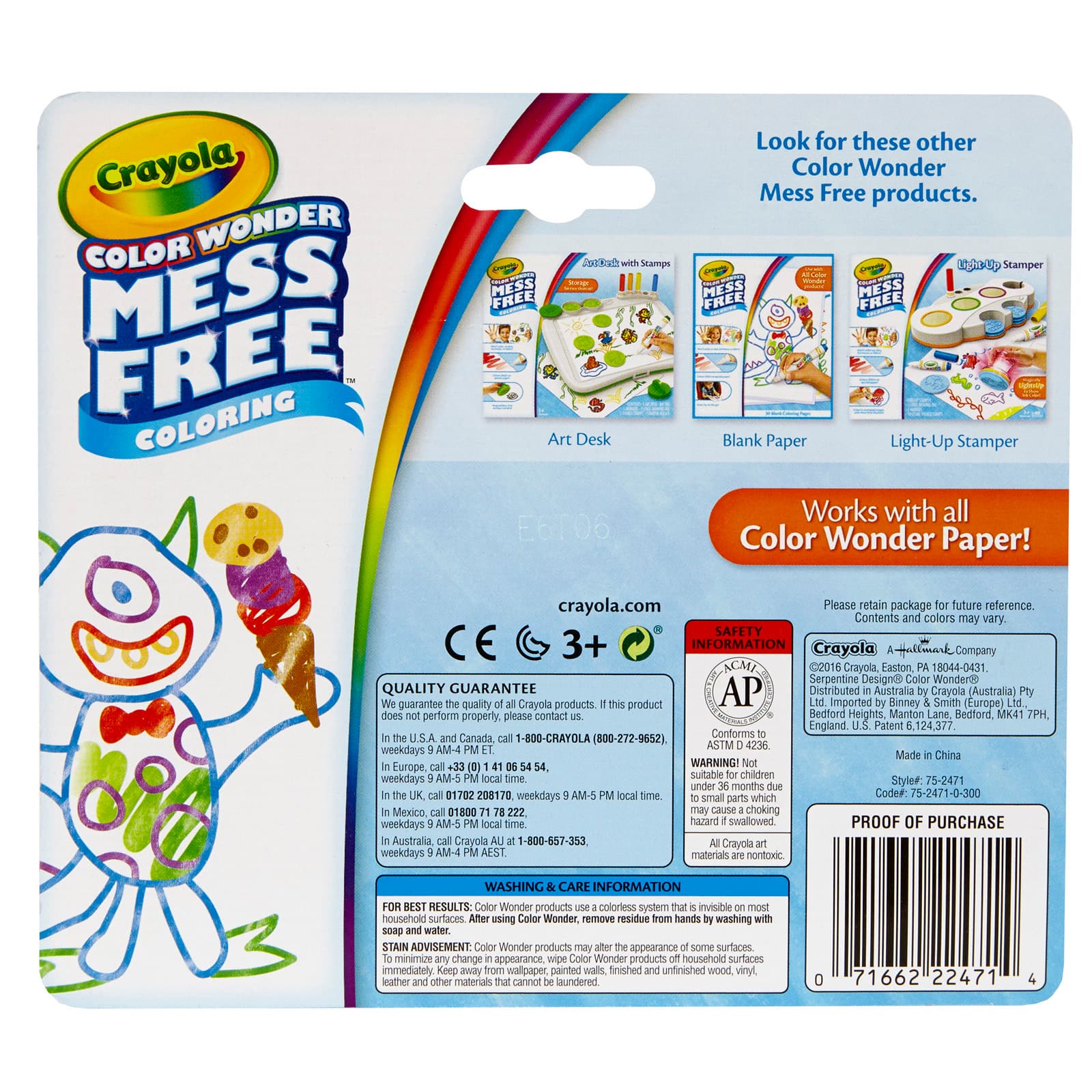 10 Packs: 3 Packs 10 ct. (300 total) Crayola® Color Wonder Mess Free Classic Mini Markers