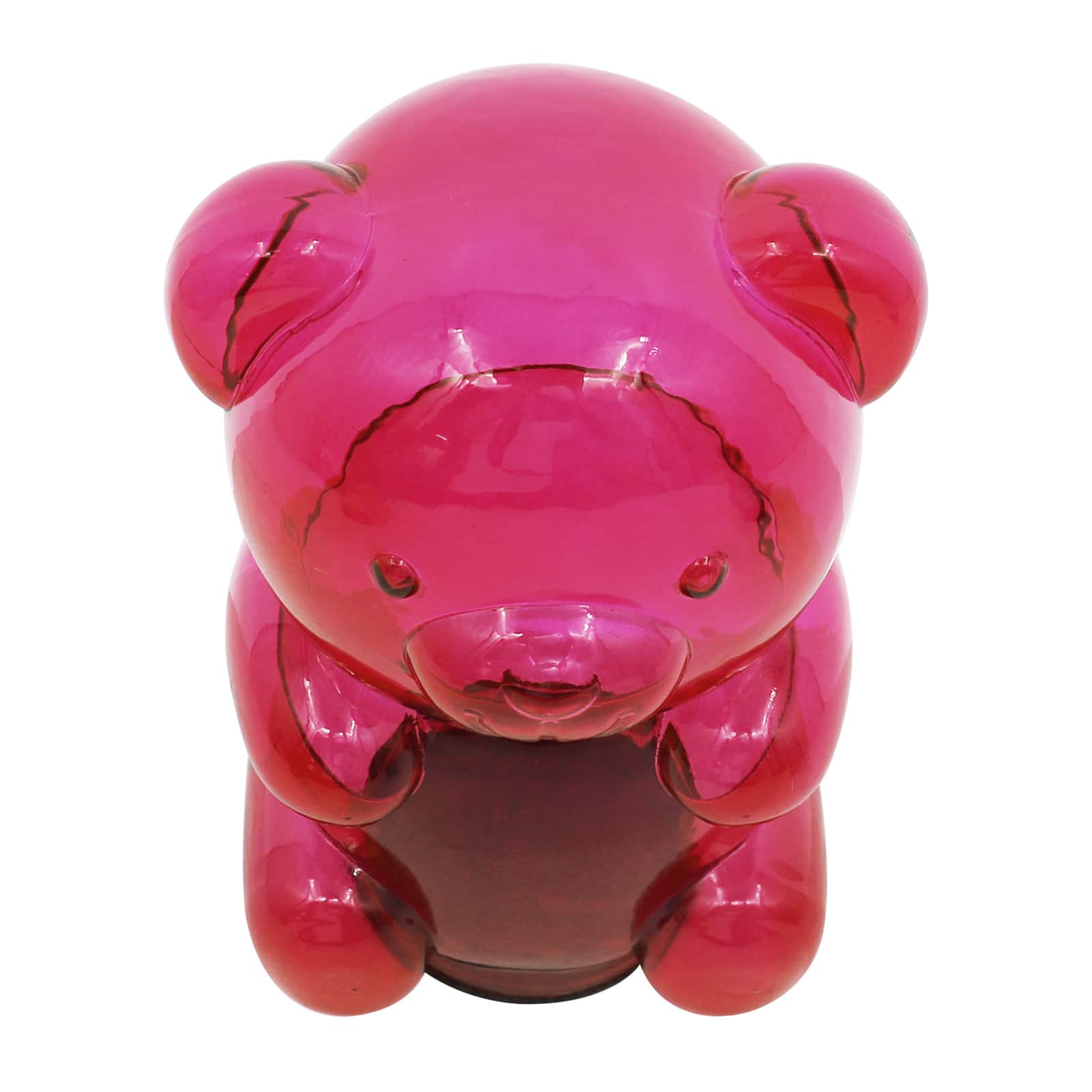 8&#x22; Pink Glass Bear Tabletop D&#xE9;cor by Ashland&#xAE;