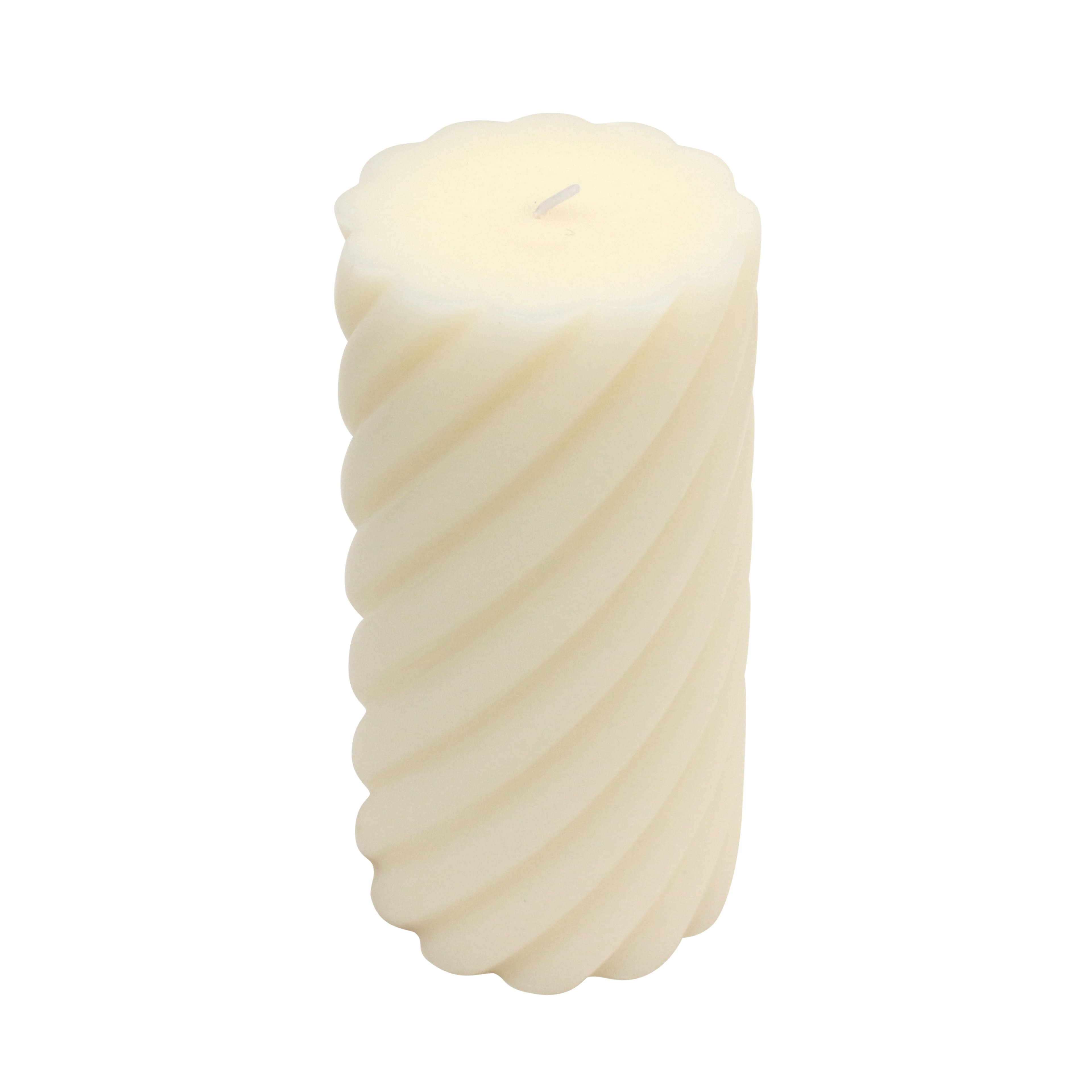 Lightly Fragranced Twist Pillar Candle by Ashland&#xAE;