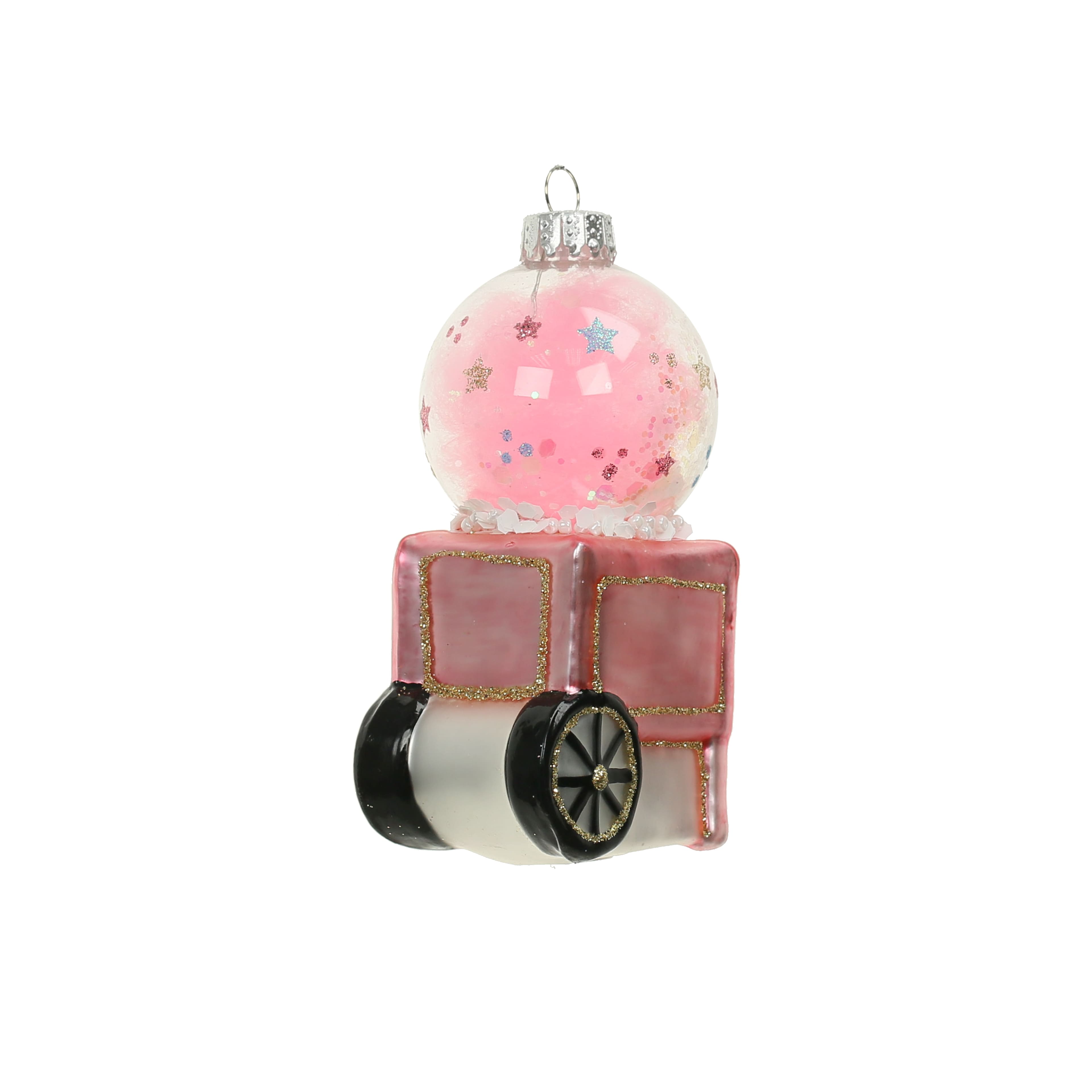 4&#x22; Cotton Candy Machine Glass Ornament by Ashland&#xAE;