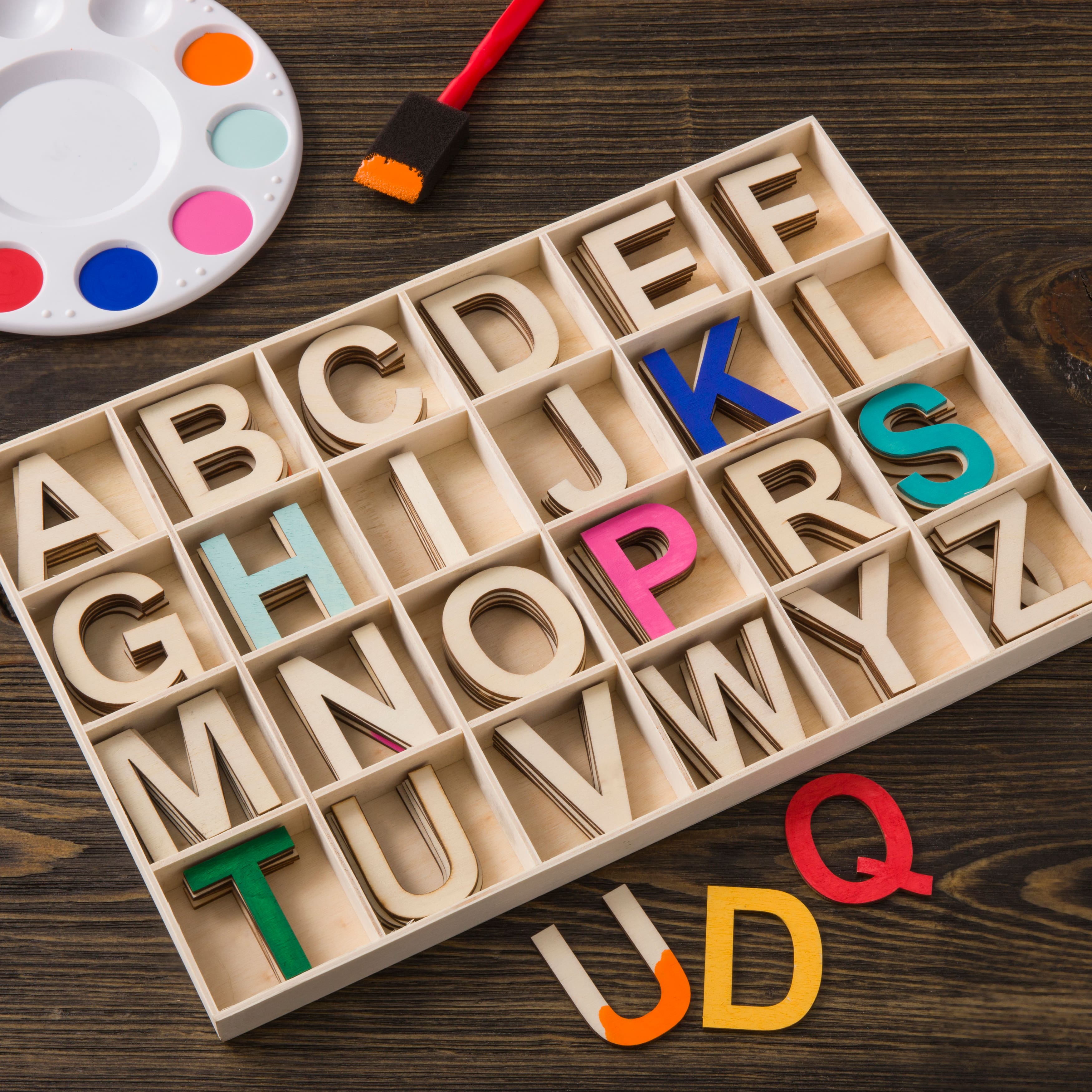 121 Piece Wood Letter Set by Make Market®