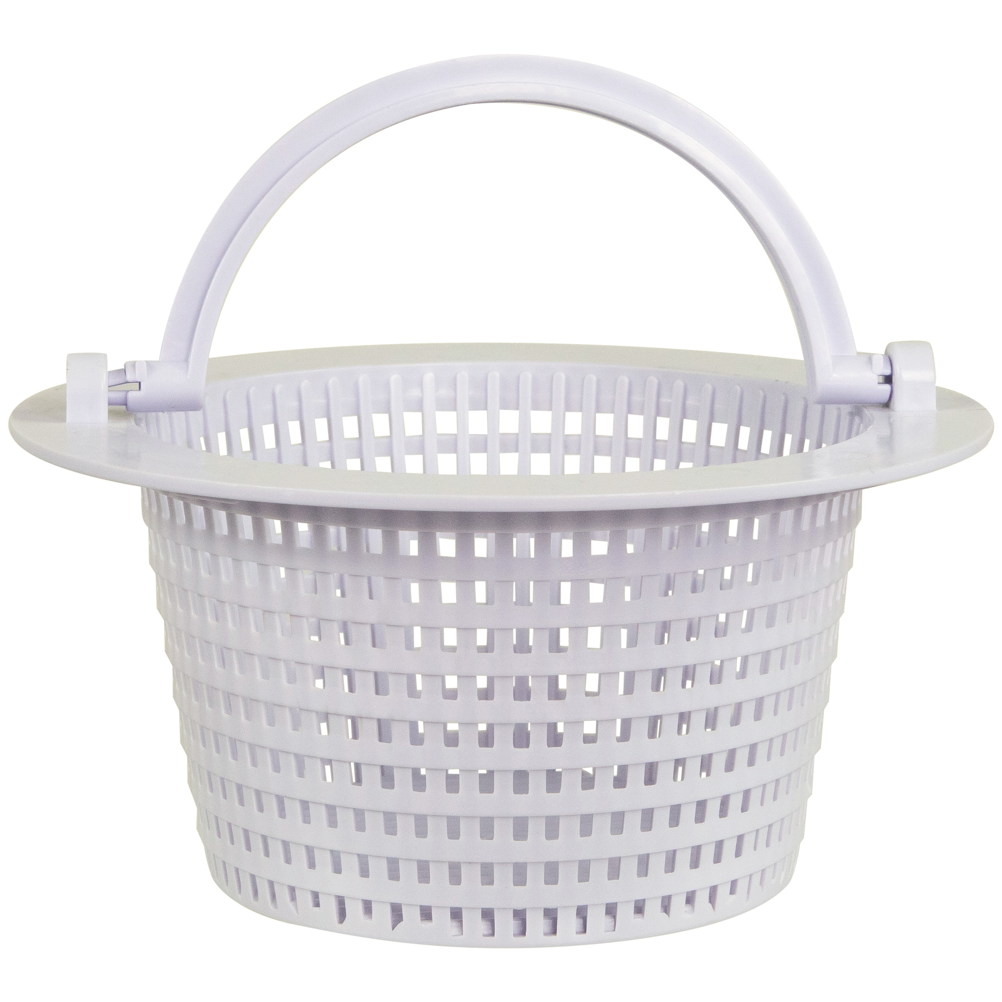 6.25&#x22; White Swimming Pool Skimmer Basket with Handle