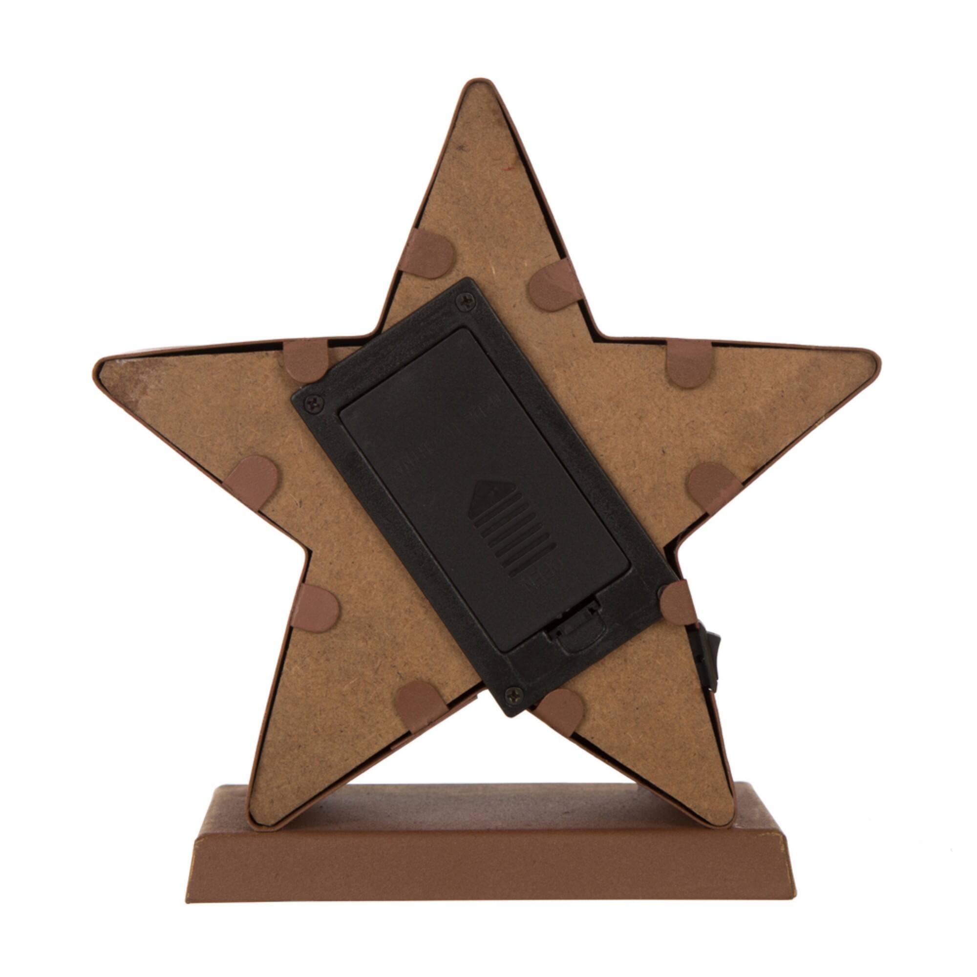 Glitzhome&#xAE; 7.5&#x22; Marquee LED Star Stocking Holder