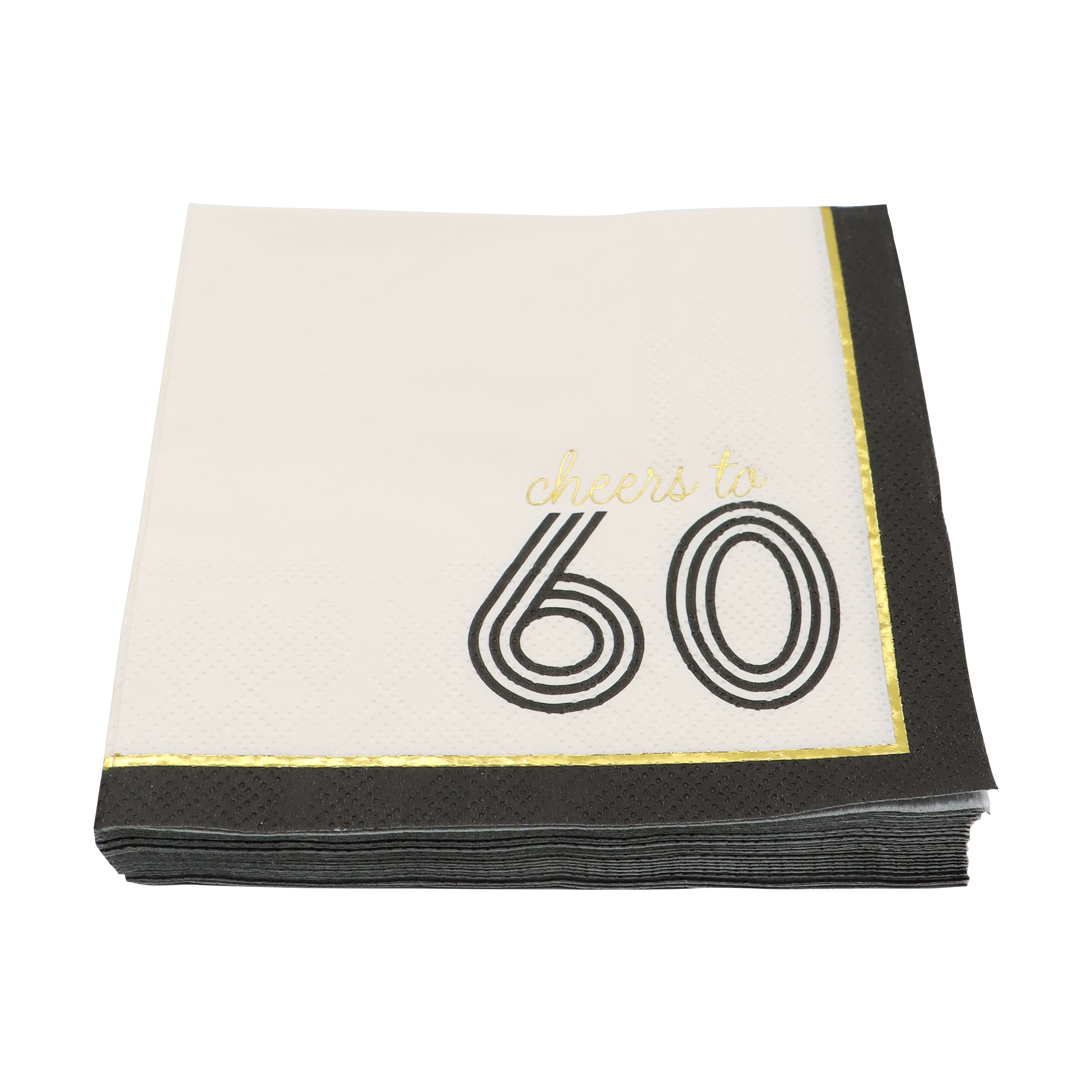 Cheers to 60 Beverage Napkins, 20ct. by Celebrate It™
