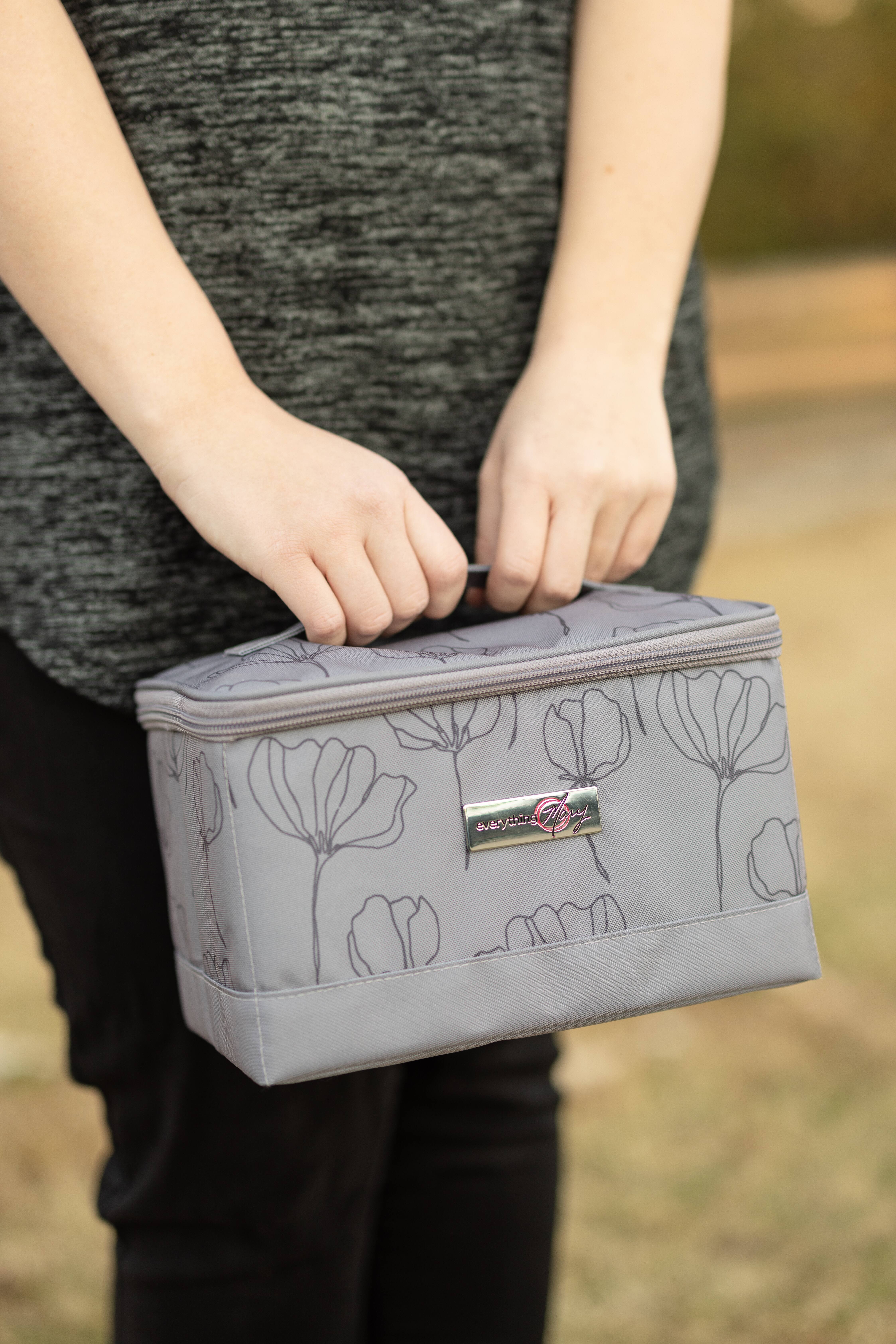 Everything Mary Gray Floral Collapsible Sewing Kit Organizer Box