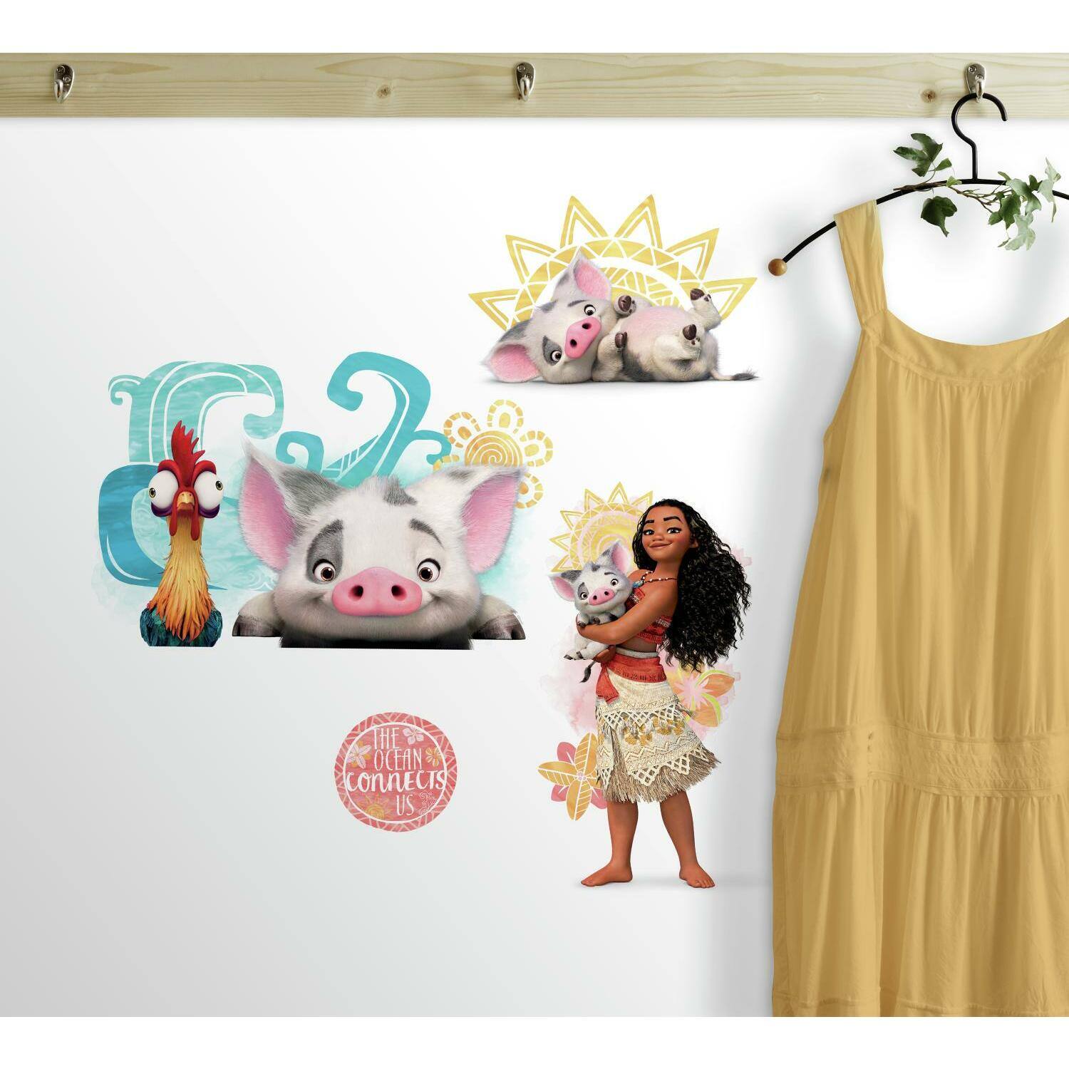 RoomMates Disney® Moana & Friends Peel & Stick Wall Decals