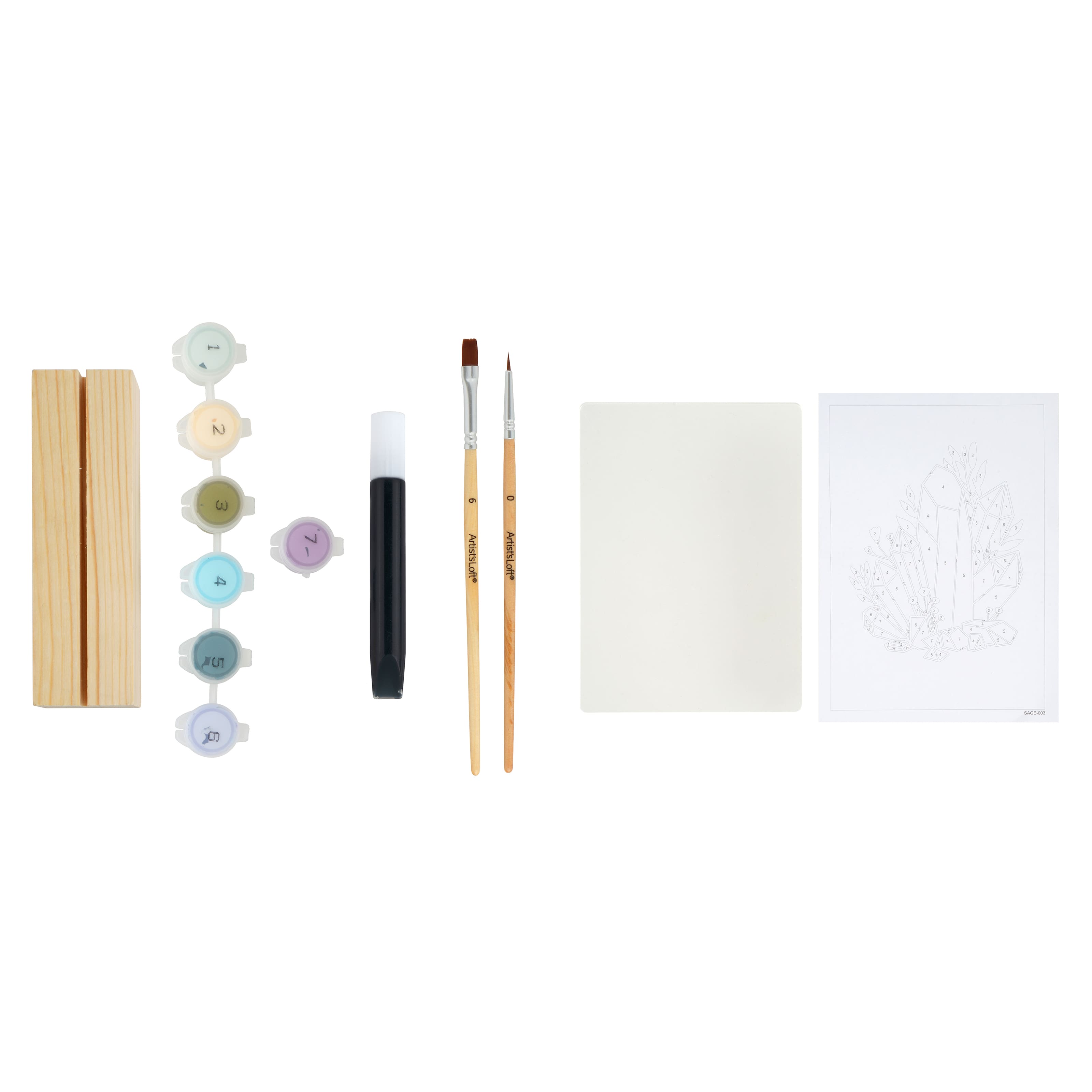 5" x 7" Celestial Paint-by-Number Acrylic Surface Kit by Artist's Loft®