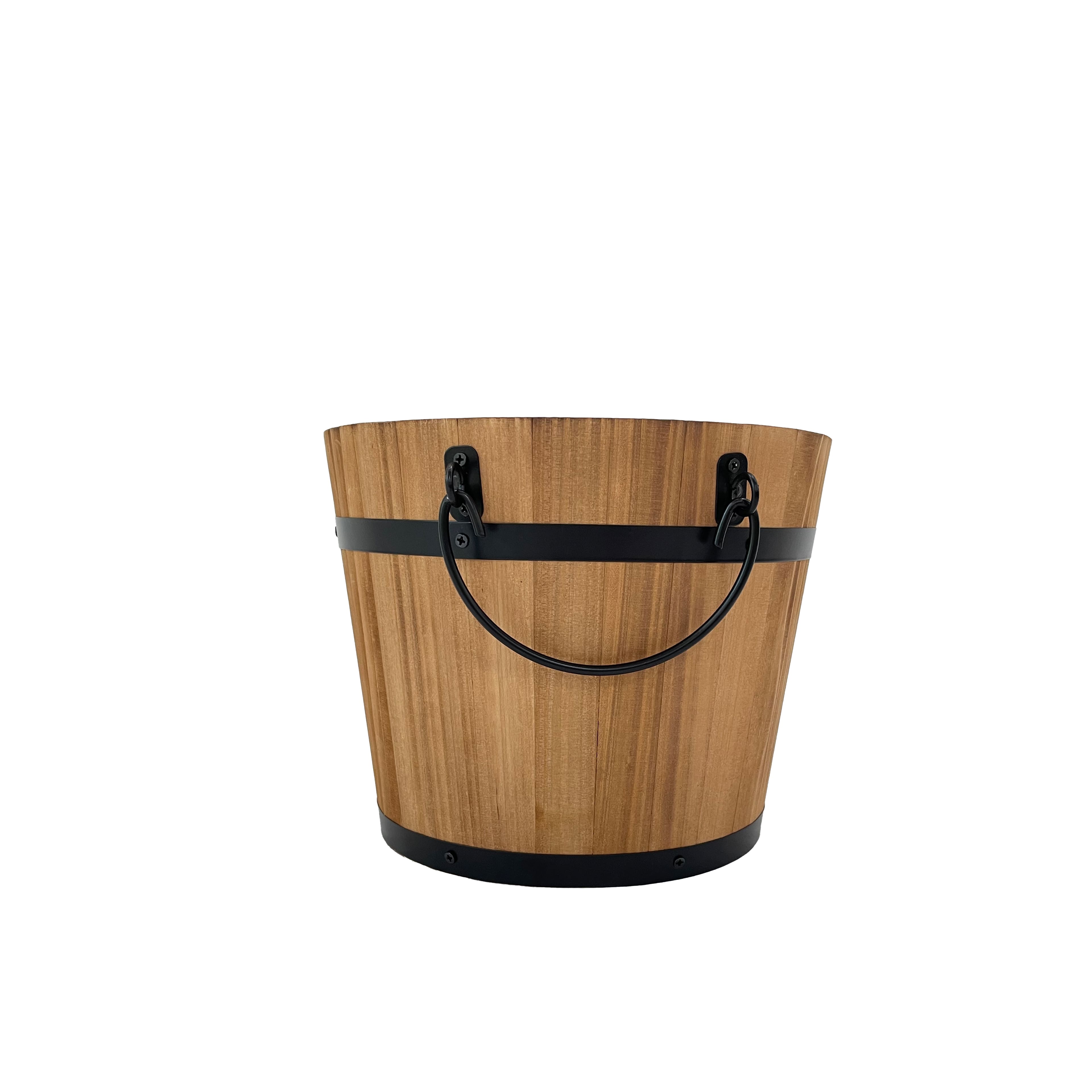 8&#x22; Natural Wood &#x26; Metal Bucket by Ashland&#xAE;