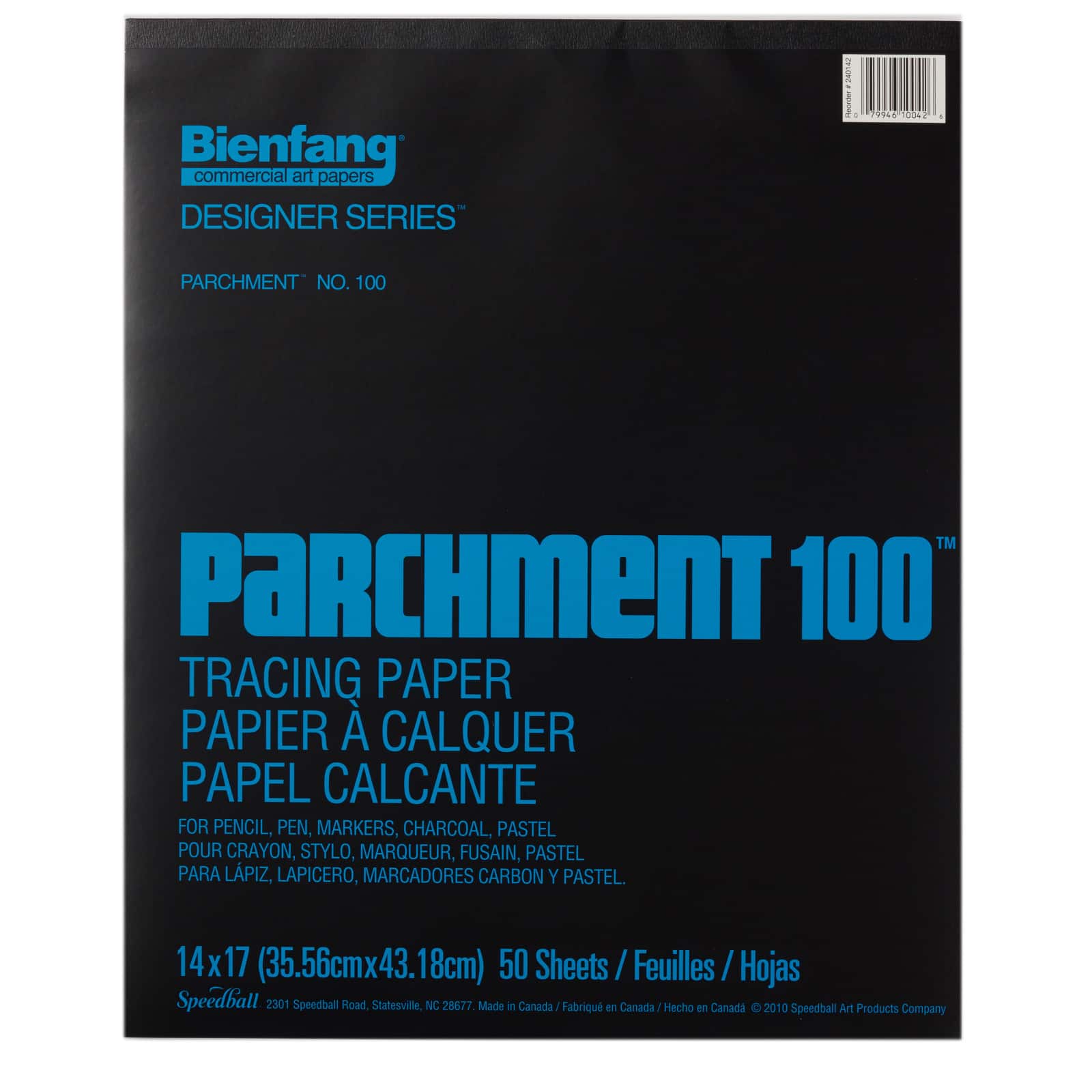 Bienfang&#xAE; Parchment 100 Tracing Paper Pad