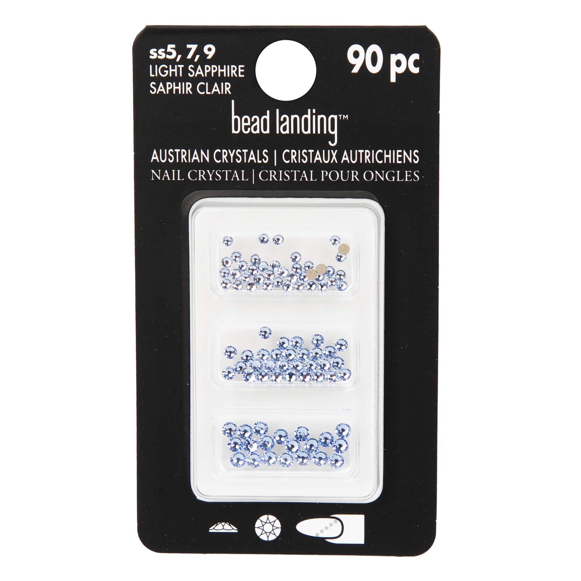 Round Flatback Austrian Crystals Mix by Bead Landing&#x2122;, 90ct.