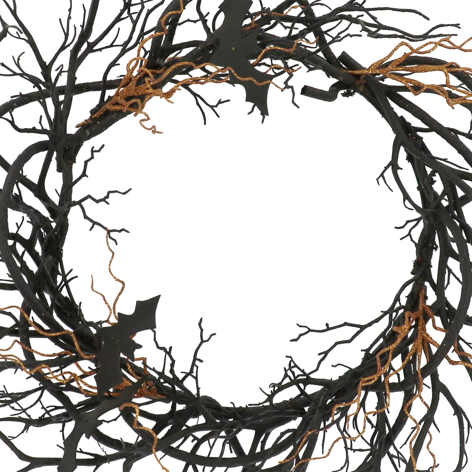 24" Black Bat Wreath by Ashland®