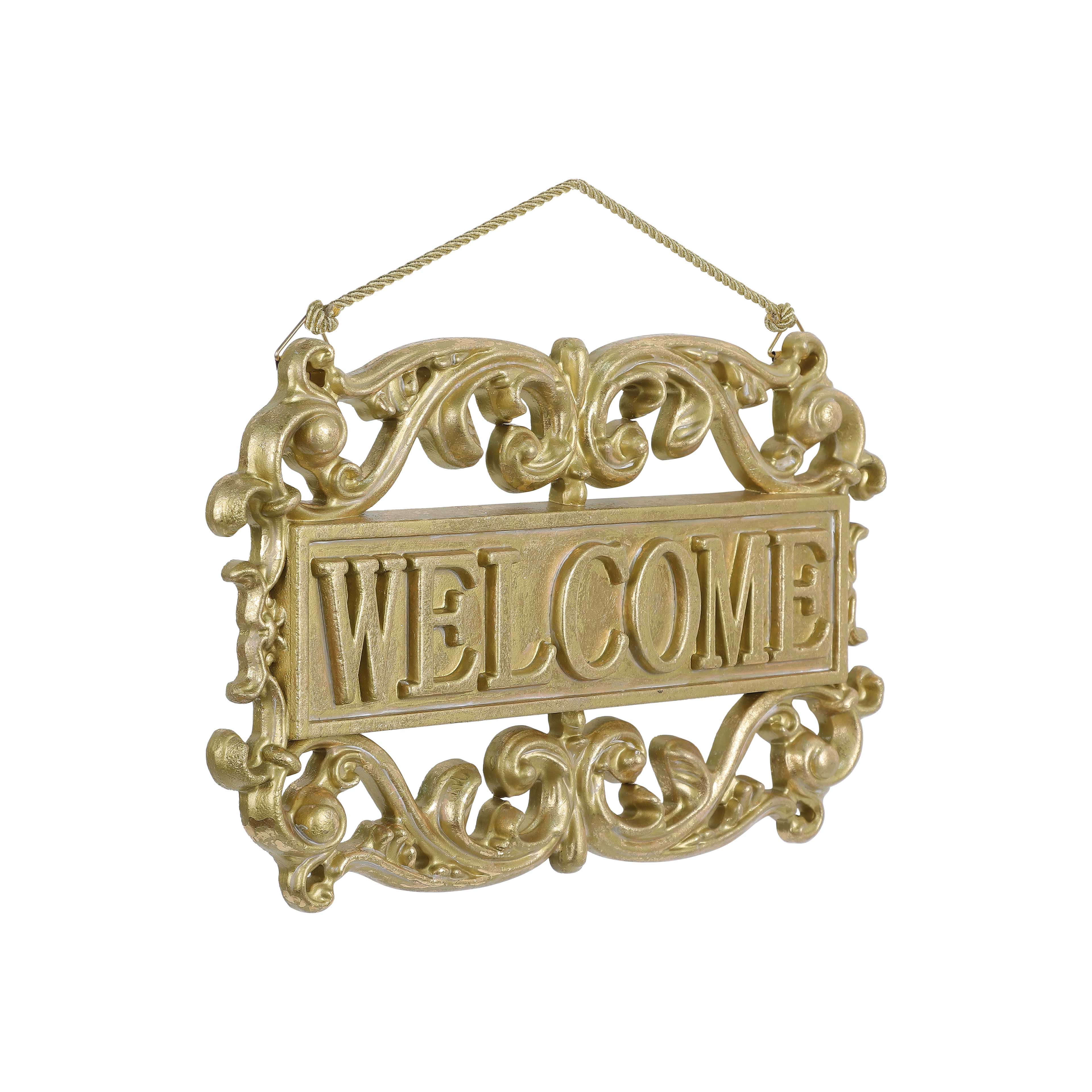 15&#x22; Gold Welcome Sign Wall D&#xE9;cor by Ashland&#xAE;