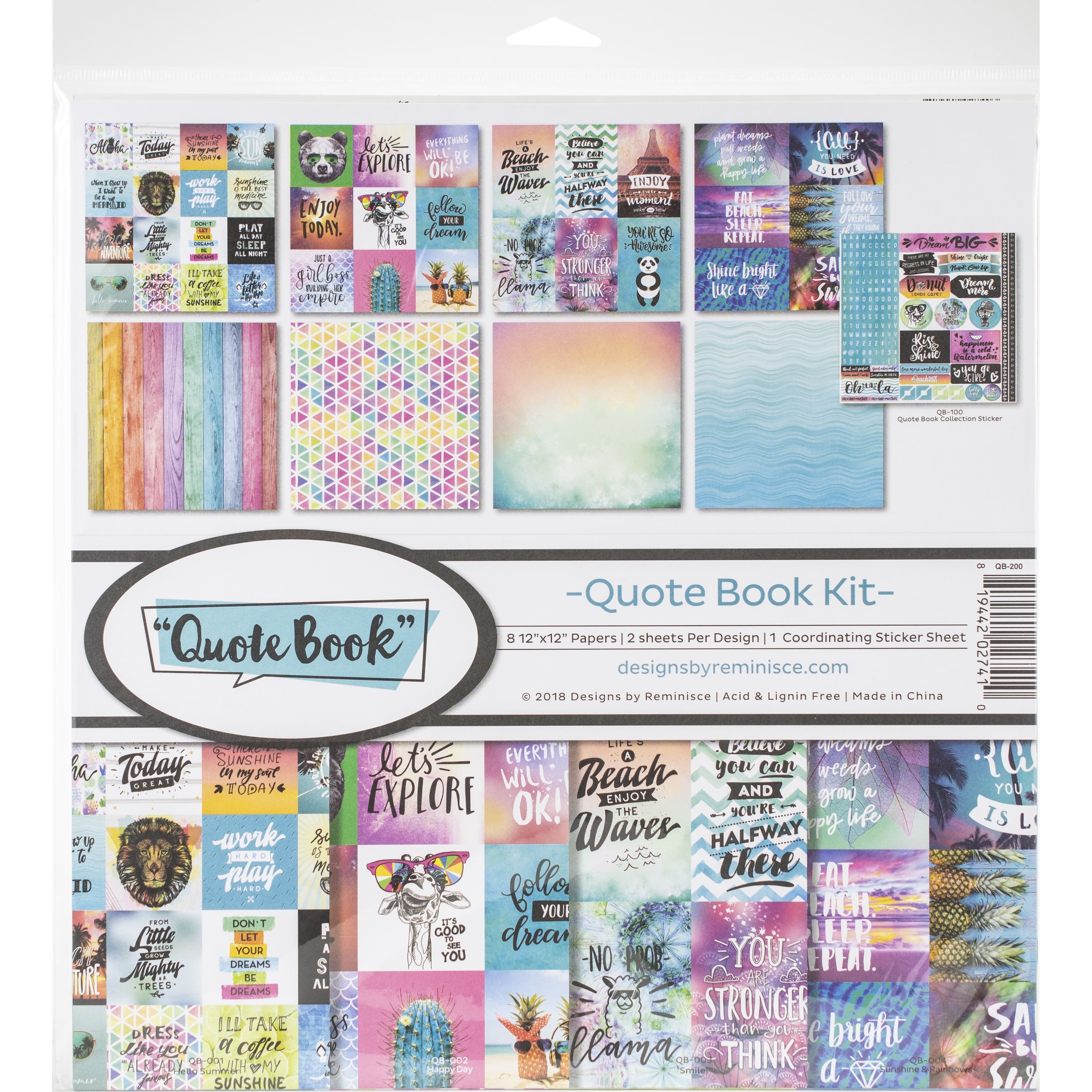 Reminisce Collection Kit 12&#x22;X12&#x22;-Quote Book