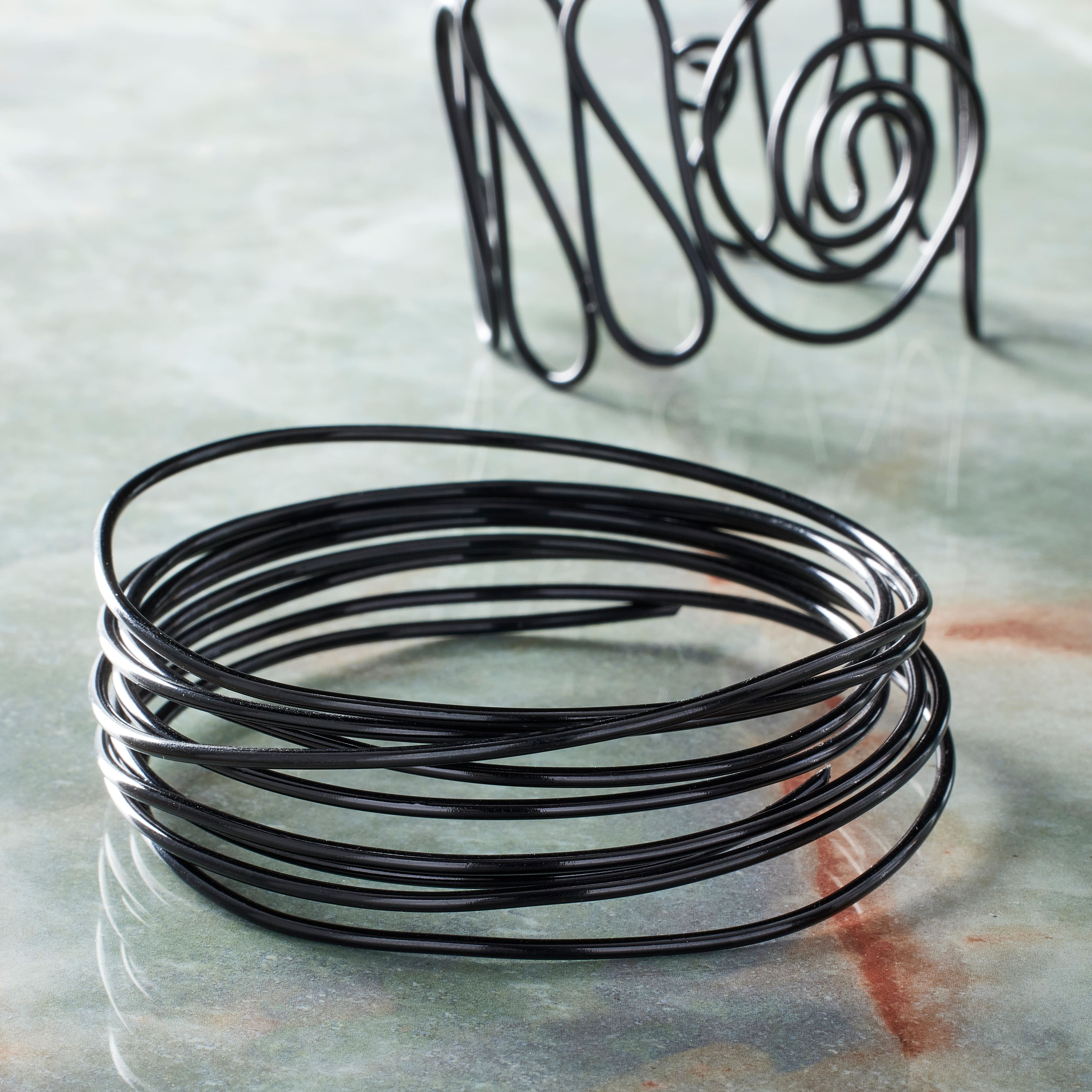 Artistic Wire Aluminum Craft Wire - 12 Gauge - Black