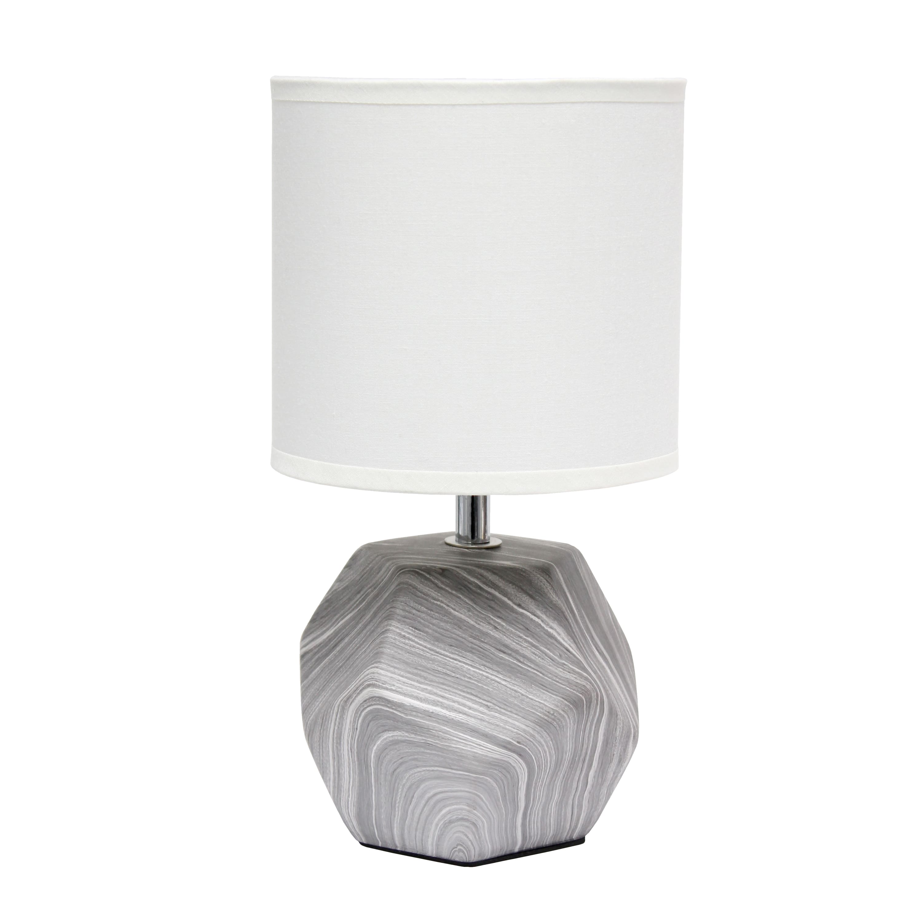 Simple Designs Round Prism Mini Table Lamp