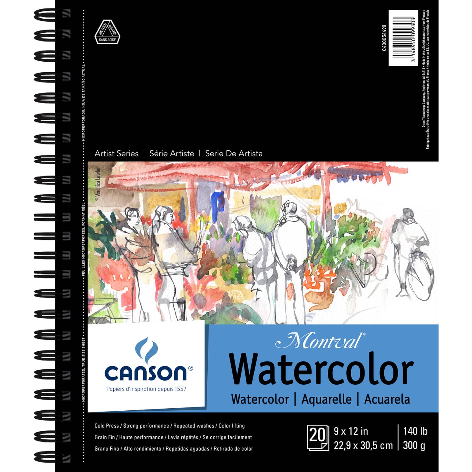 Canson&#xAE; Montval&#xAE; Artist Series Watercolor Book