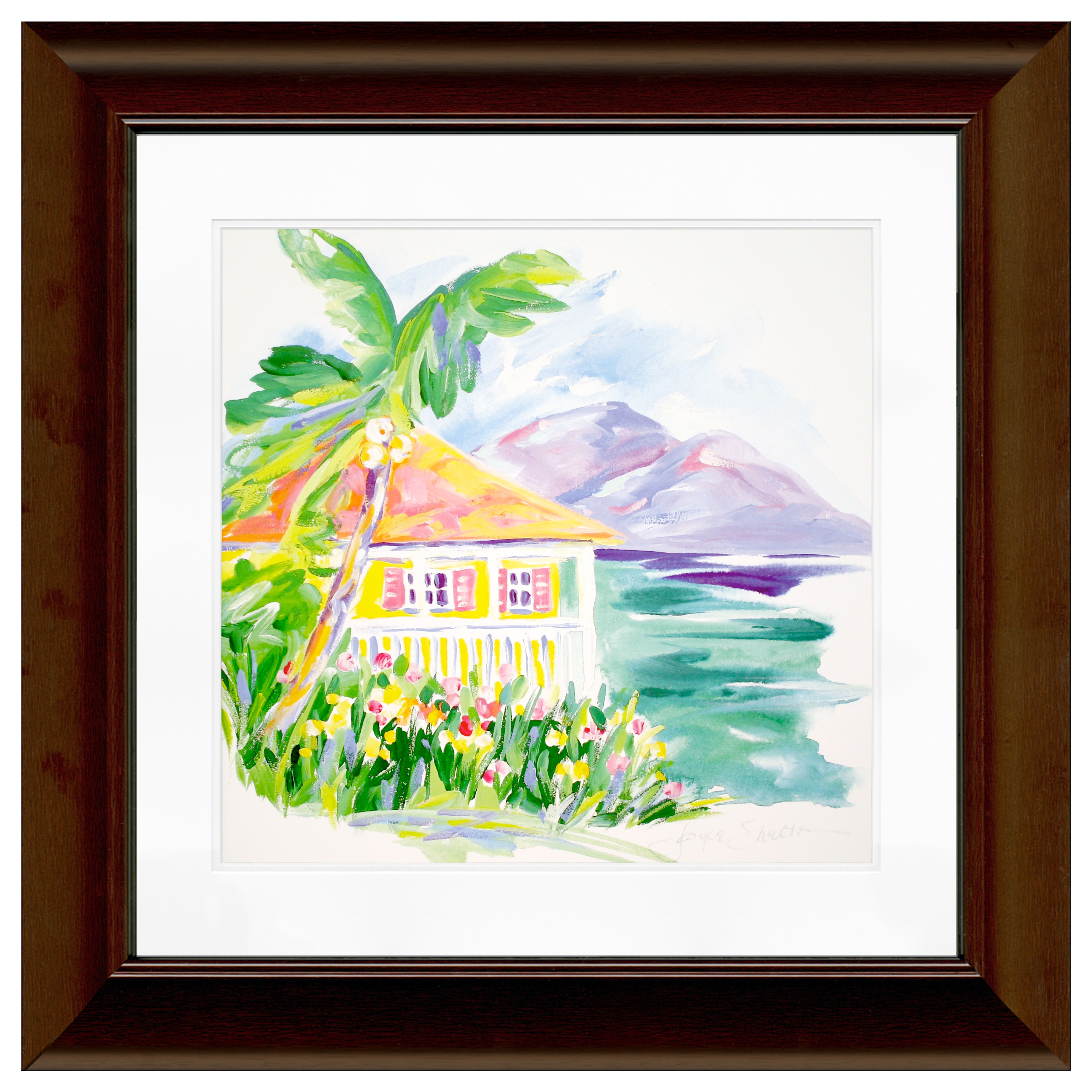 Timeless Frames&#xAE; Orange Caribbean Cottage Framed Wall Art