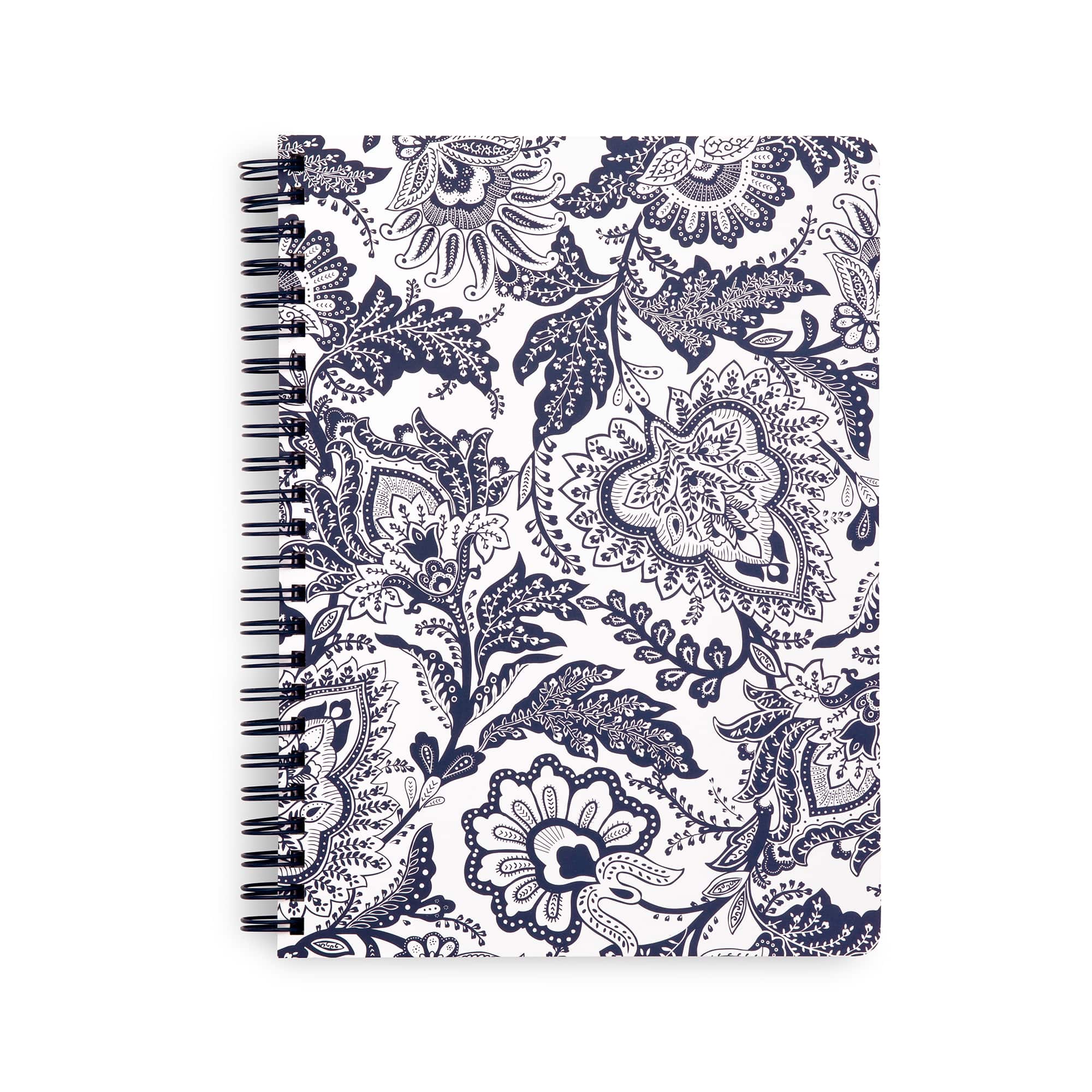 Vera Bradley® Java Navy & White Mini Spiral Notebook with Pocket