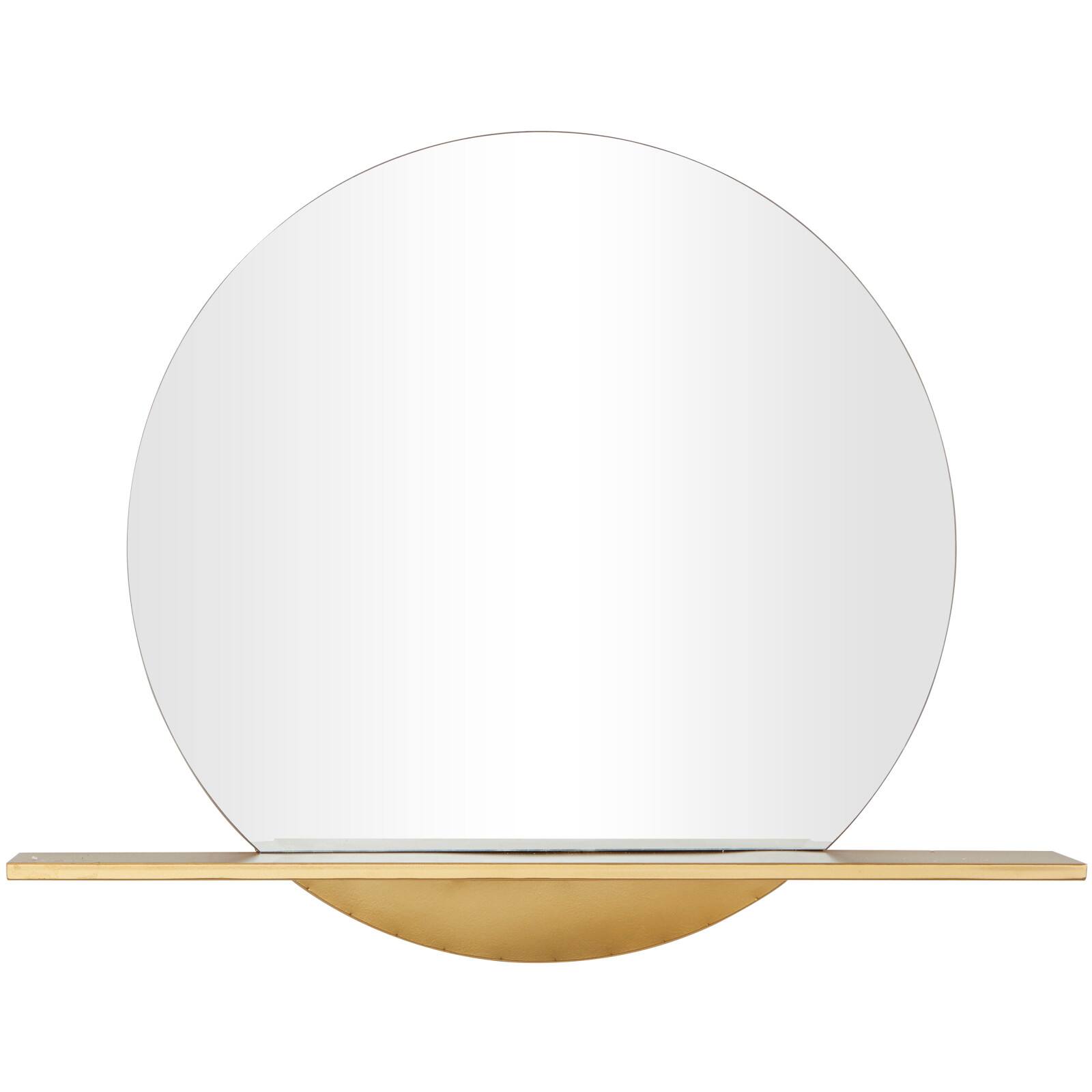 Gold Metal Glam Wall Mirror, 35&#x22; x 4&#x22; x 28&#x22;