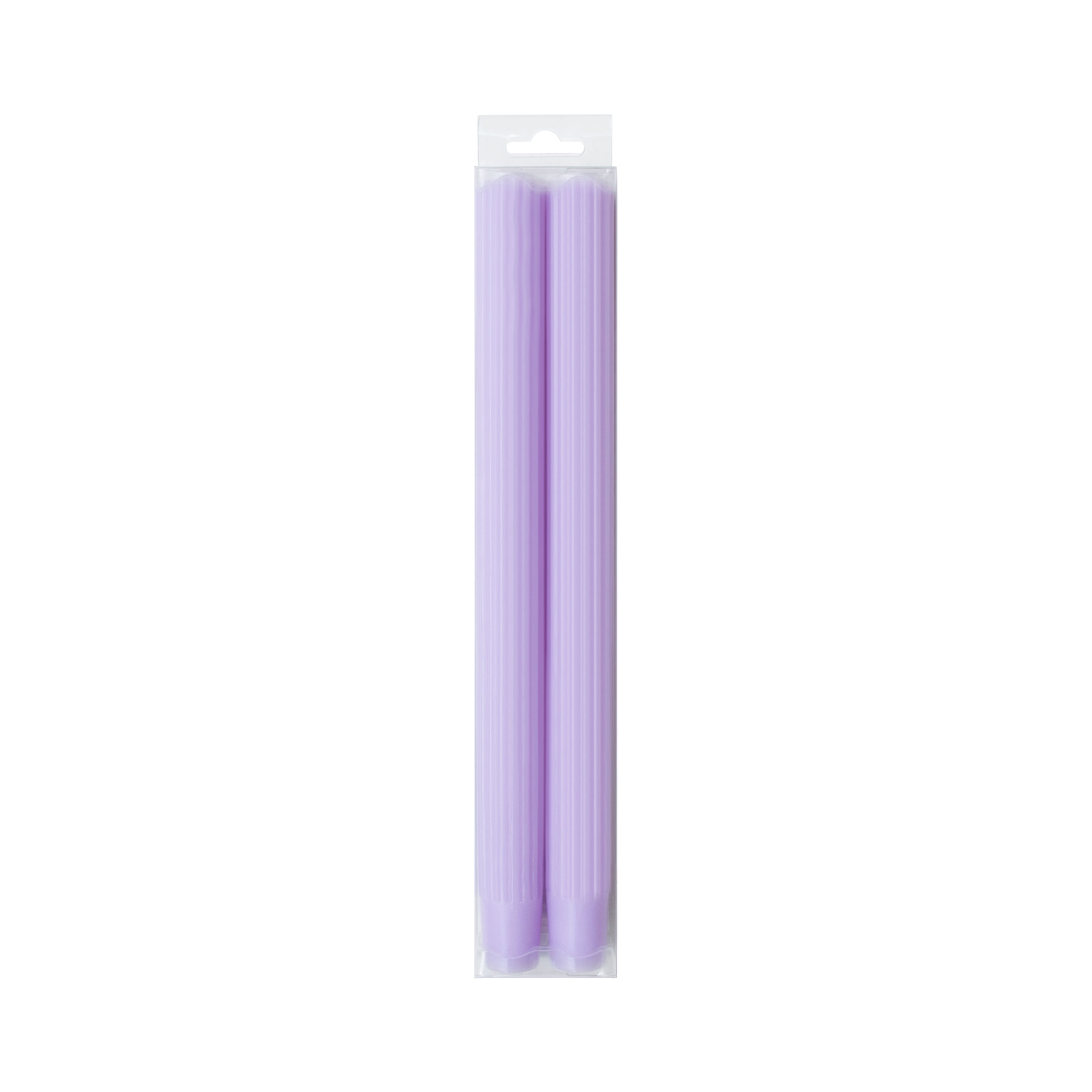 10&#x22; Unscented Ribbed Taper Candles, 2ct. by Ashland&#xAE;